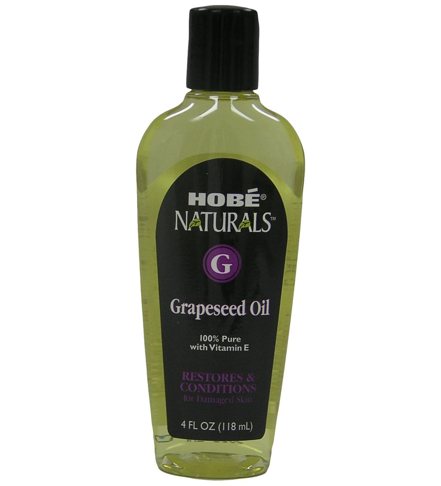 Buy Hobe Labs Naturals Grapeseed Oil 4 fl oz - Pure & Natural Skincare - Buy Online on GoSupps.com