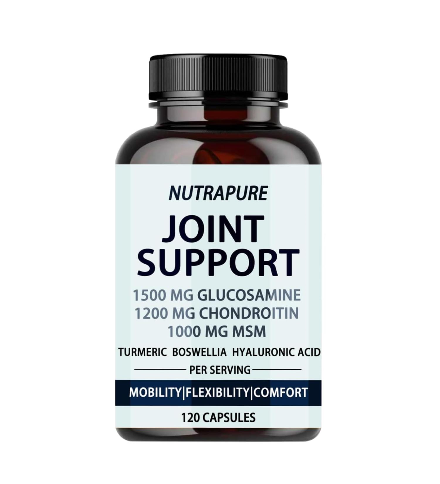 IginkI Nutrapure Joint Support - Glucosamine Chondroitin MSM Hyaluronic Acid & Bamboo Extract Maintaining Joint Health 120 Capsules (1) - Buy Online on GoSupps.com