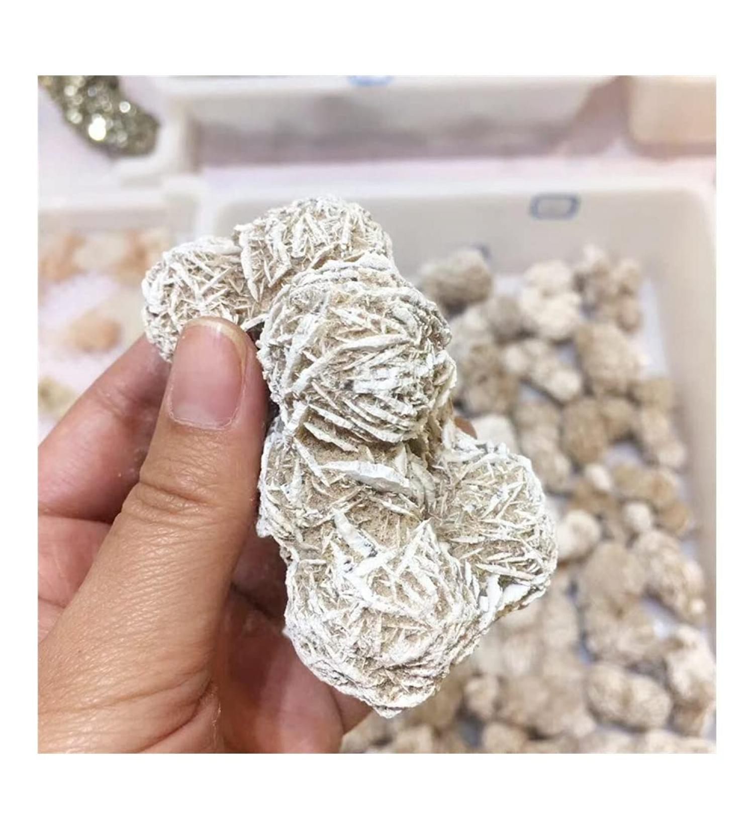 Natural Crystal Rough Stone Crafts 100-120g Natural Desert Rose Selenitera Crystal Stone Specimen Rough Sample Cluster fengshui Decor - Buy Online on GoSupps.com