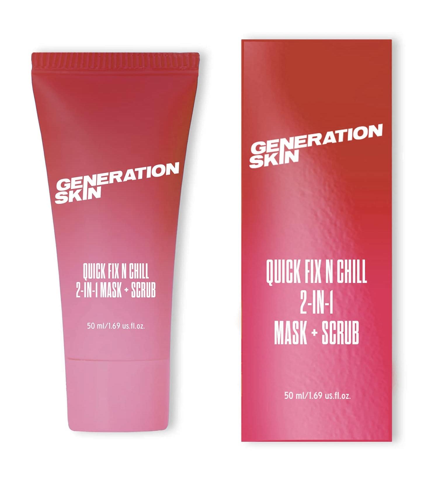 Quick Fix N Chill Face Mask & Scrub | Kaolin Clay Facial Treatment for Glowing Skin - Buy Online on GoSupps.com