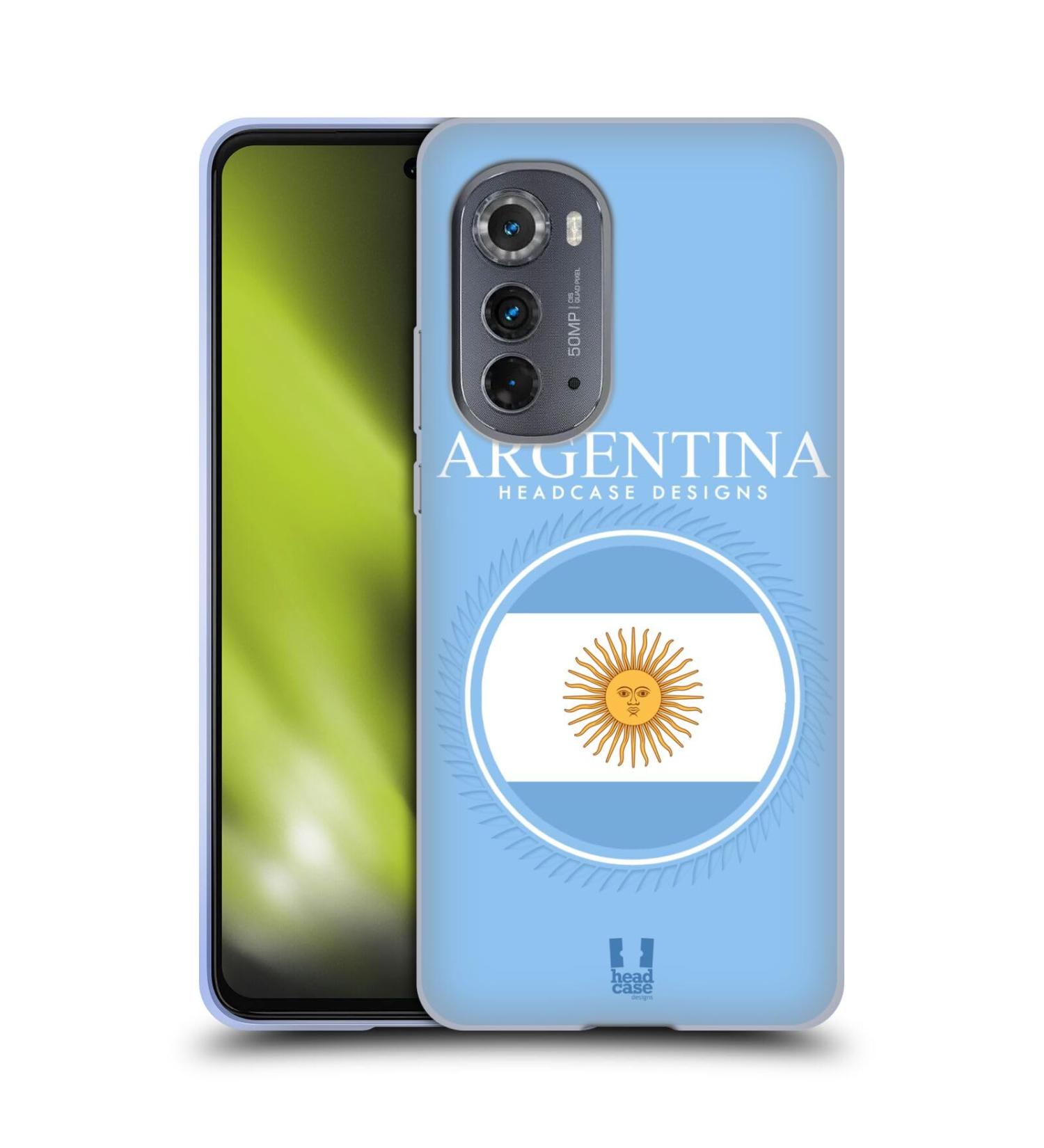 Argentina Flag Patch Soft Gel Case for Motorola Edge (2022) by Head Case Designs - Buy Online on GoSupps.com
