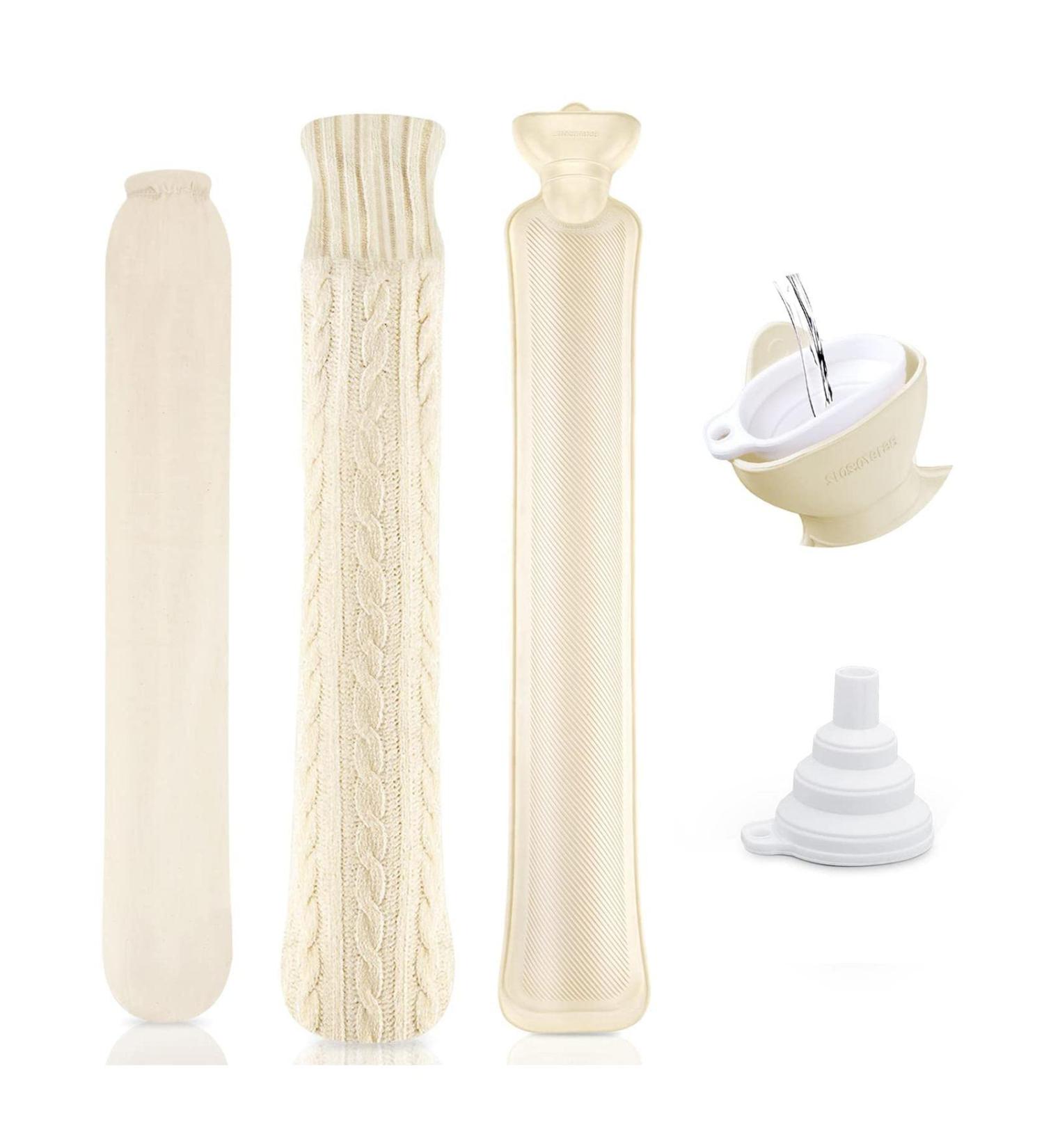 Buy Generic Hose Heat Bottle - 2L Long Hot Water Bottle with Chenille Cover & Funnel - Neck Heat Relief - Soft Cotton Cover - International Shipping Available - Buy Online on GoSupps.com