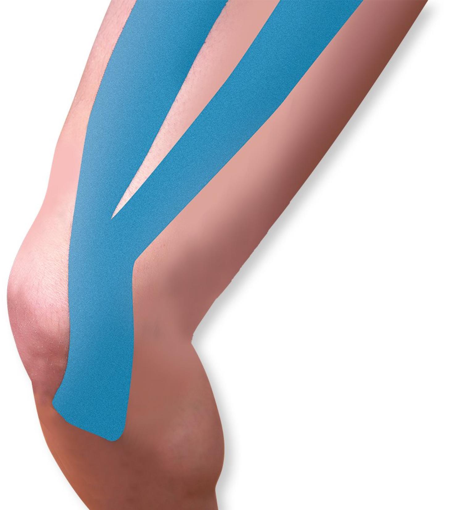 Kinesiology Tape Synthetic Y Strips Blue