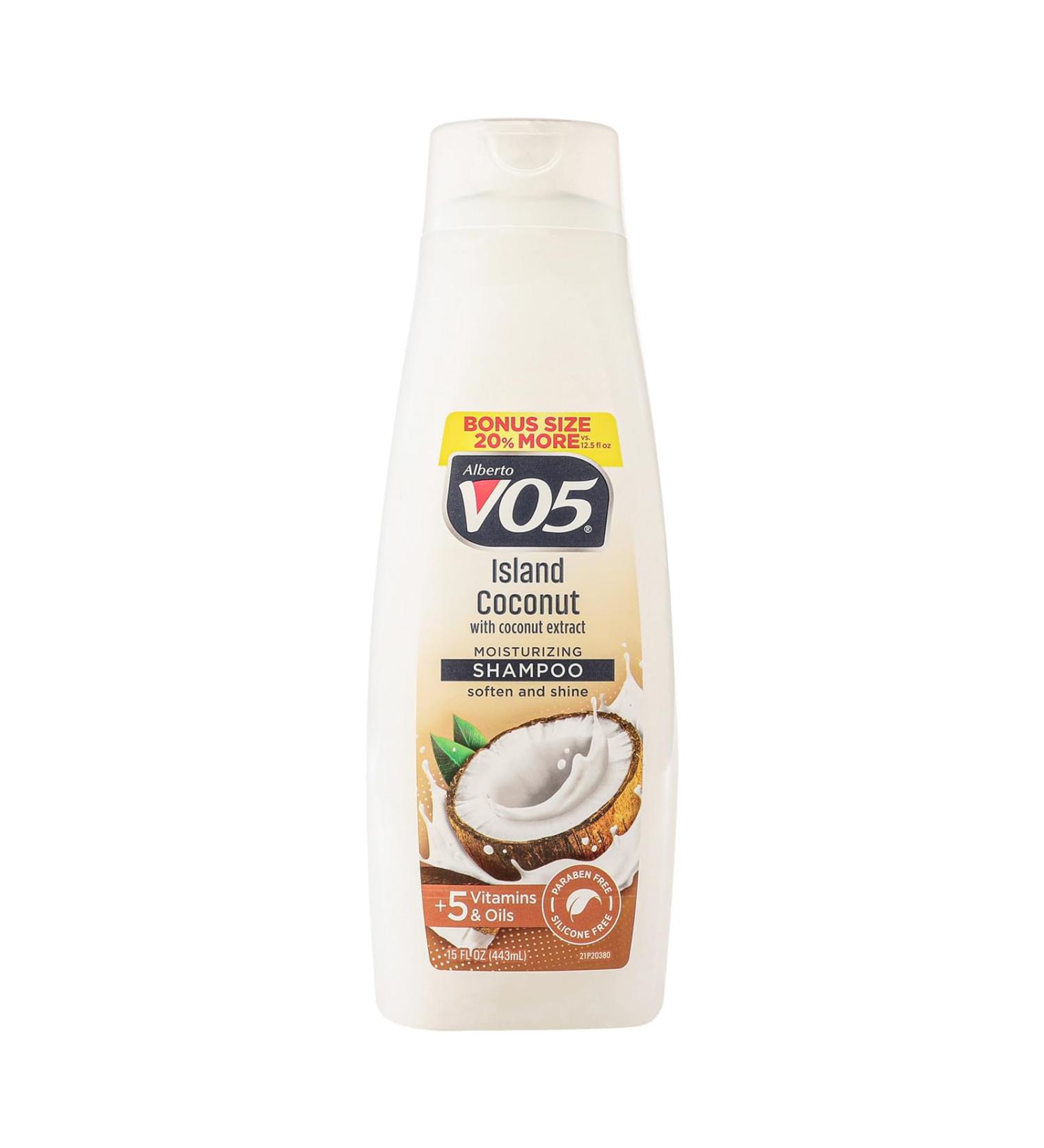 Alberto VO5 Island Coconut Moisturizing Shampoo - Hydrating Formula with Coconut Milk Vitamin E & Biotin - 15 oz - Long Lasting Fragrance - International Shipping Available - Buy Online on GoSupps.com