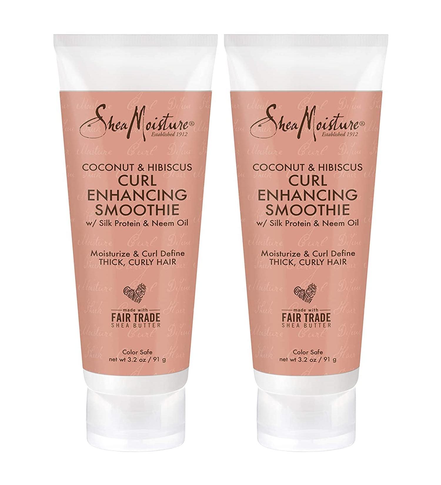 SheaMoisture Curl Enhancing Smoothie - Coconut & Hibiscus for Thick Curly Hair | Pack of 2 - Reduce Frizz | International Shipping - Buy Online on GoSupps.com