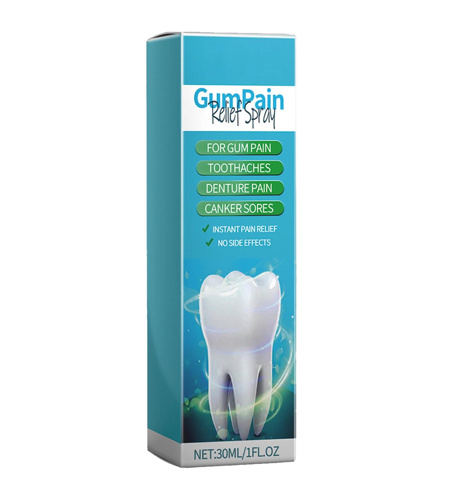 Sprays R paration des Gencives Dents Gomme Douleur Spray Spray de Soulagement de la Douleur Dentaire Spray Oral Portable Mal de Dents Spray de Soins Bucco-dentaires Base de Plantes 30ml - Buy Online on GoSupps.com