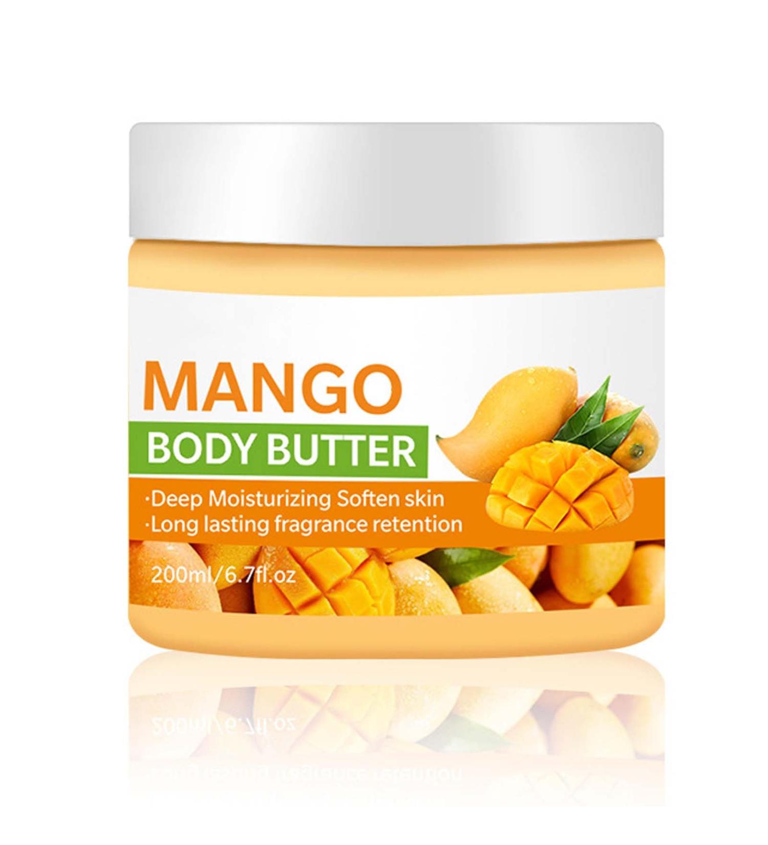 Trendyfave Mango Body Butter Large-capacity Body Lotion Body Moisturiser With Mango Body Lotion for Dry Skin Body Skin Care Smooth Skin Deeply Moisturize Skin Body Butter For Women & Men 200ml - Buy Online on GoSupps.com