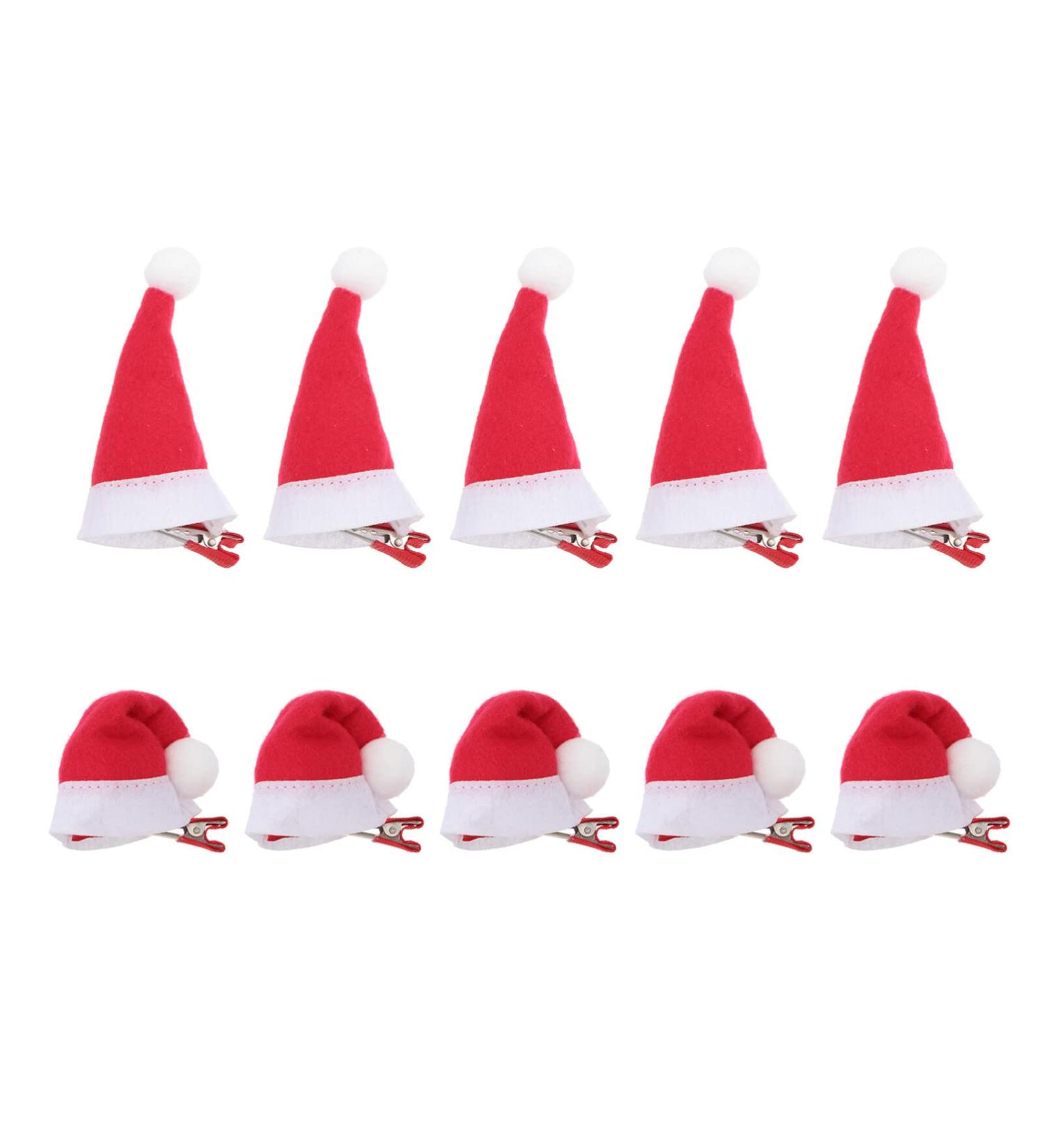 Frcolor Christmas Hair Clips for Kids - 10-Piece Santa Barrettes with Crocodile Clamp for Toddlers - Buy Online on GoSupps.com