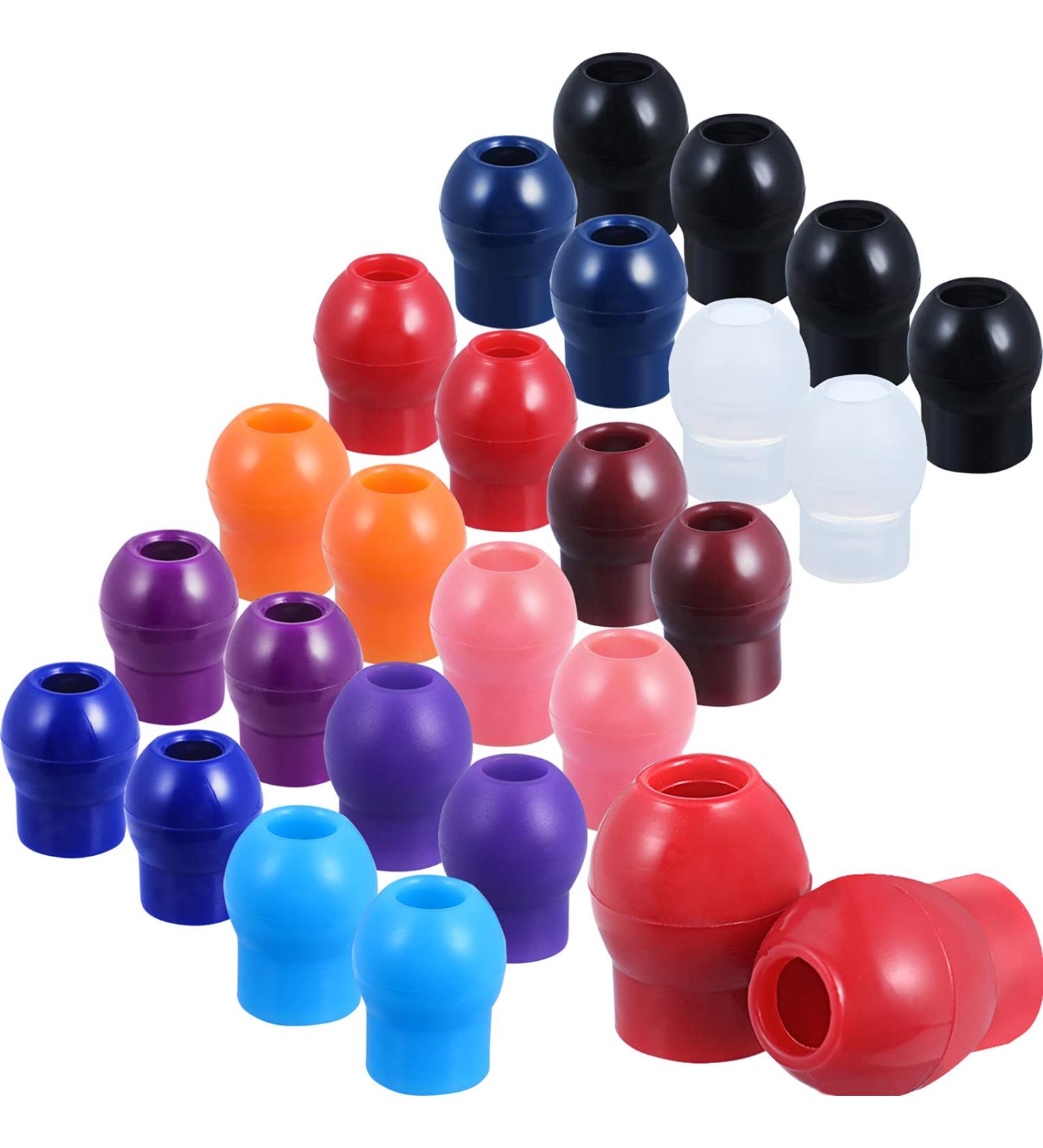 BBTO 36 Pieces Replacement Ear Tips for Stethoscopes | Universal Soft-Sealing Earbuds in Rainbow Colors | 30 Colored & 6 Transparent Options - Buy Online on GoSupps.com
