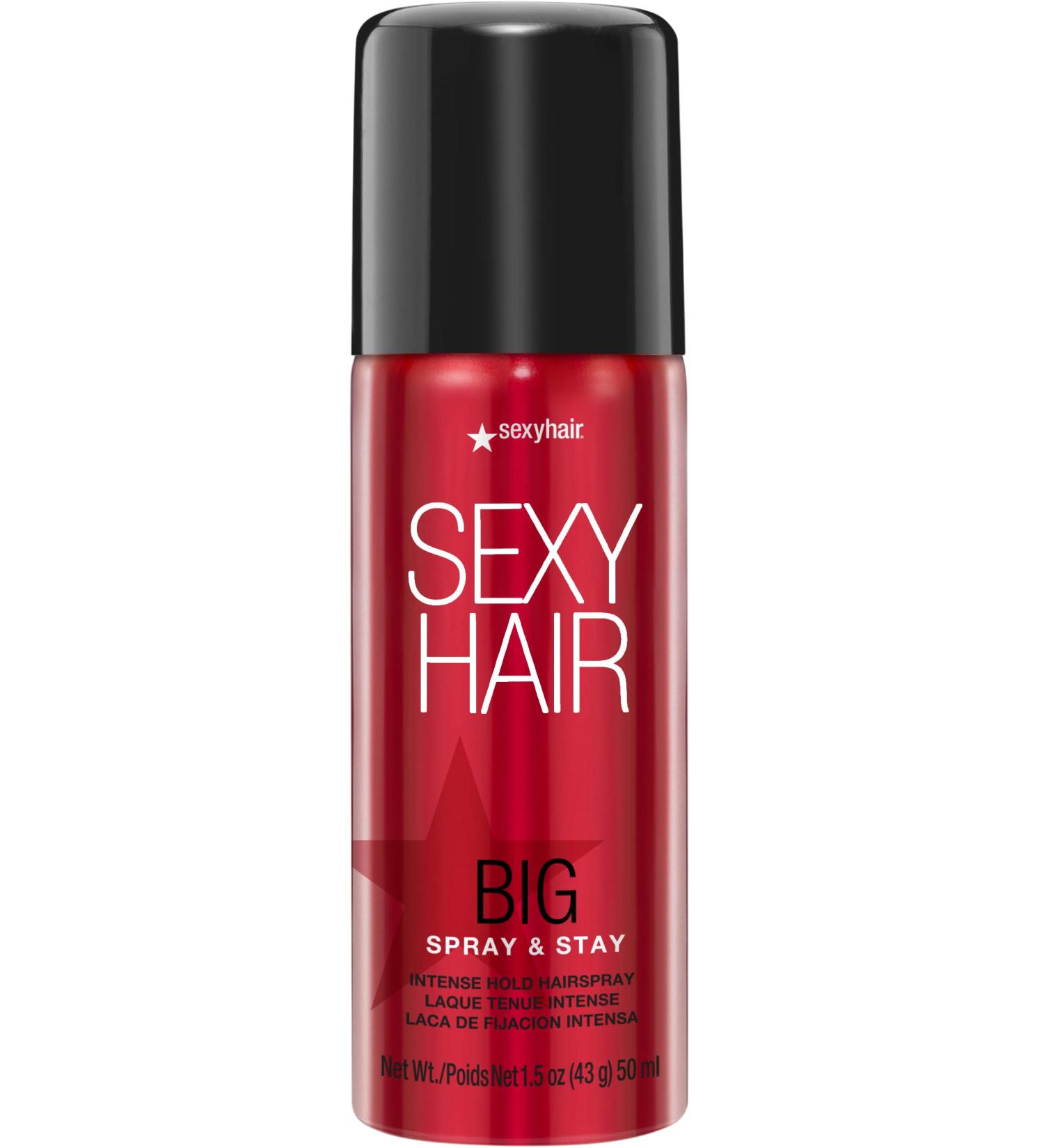 SexyHair Big Spray & Stay Intense Hold Hairspray | Extreme Hold and Shine | Up to 72 Hour Humidity Resistance | All Hair Types 1.5 Ounce (Pack of 1) Spray & Stay | 1.5 fl oz (Travel) - Buy Online on GoSupps.com