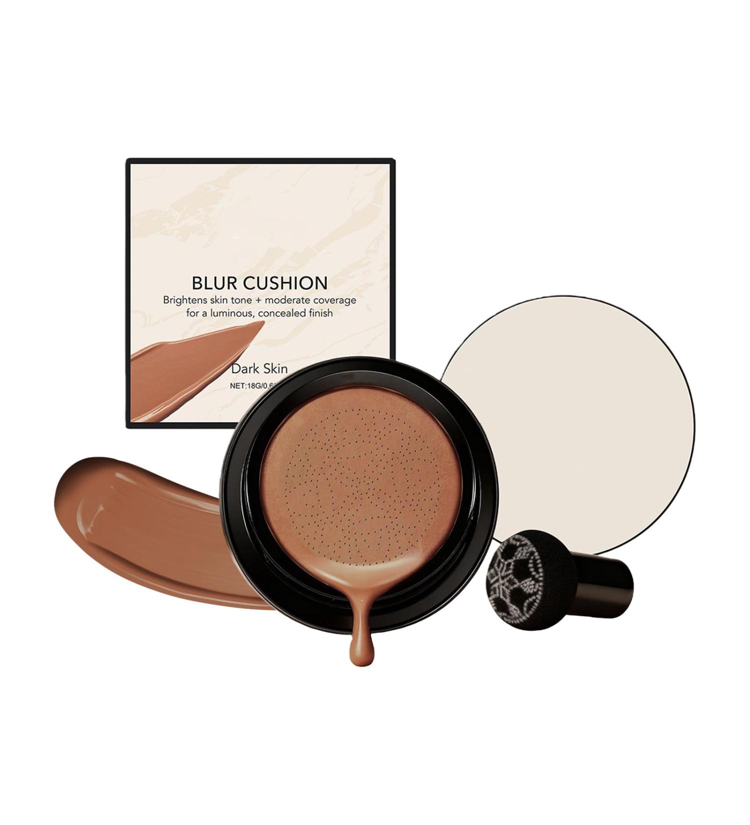 Face Cushion - 15g Waterproof Sweat Resistant Cushion Air Mushroom - For Sensitive Skin Mature Skin Travel Beach Dating Evening  - Buy Online on GoSupps.com