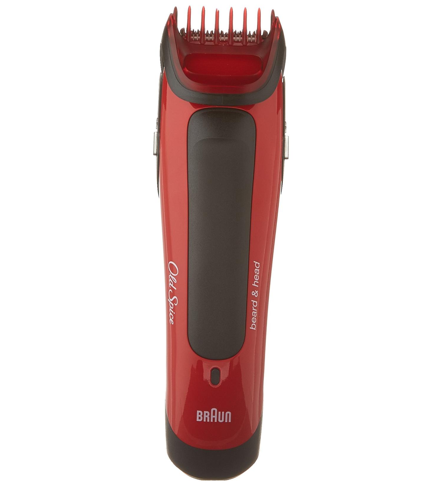 Old Spice Beard & Head Trimmer by Braun - Red/Black Quality Grooming Tool for Men Ships Internationally - Buy Online on GoSupps.com
