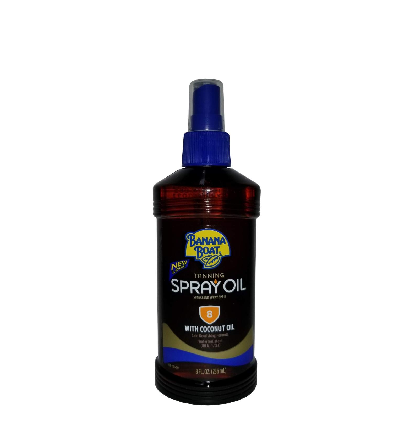 Banana Boat Tanning Oil  Protective  Waterproof  SPF 8  8 oz.