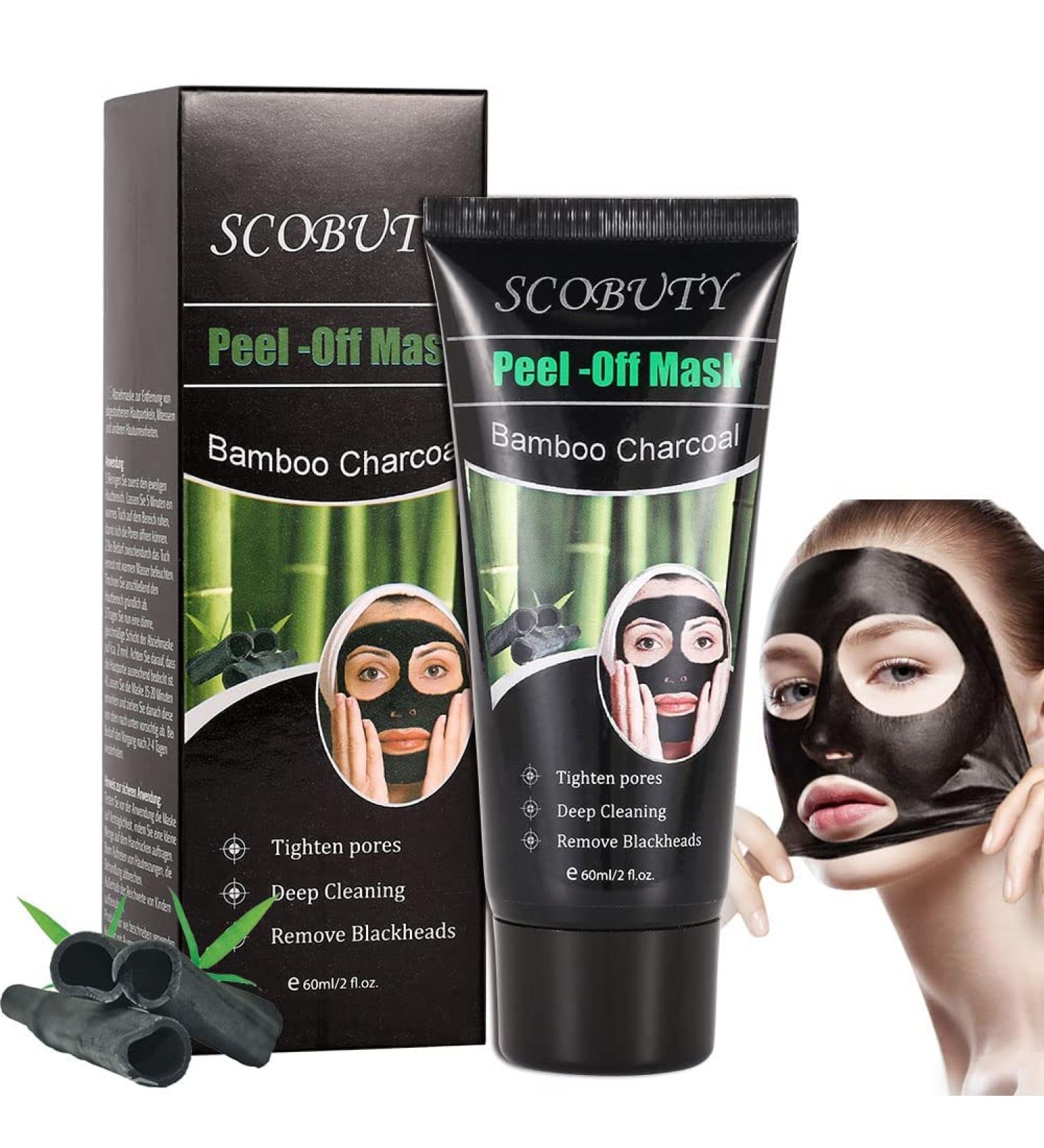 Blackhead Remover Mask | Charcoal Peel Off Mask for Deep Pore Cleansing | Oil Control & Blackhead Treatment - Buy Online on GoSupps.com