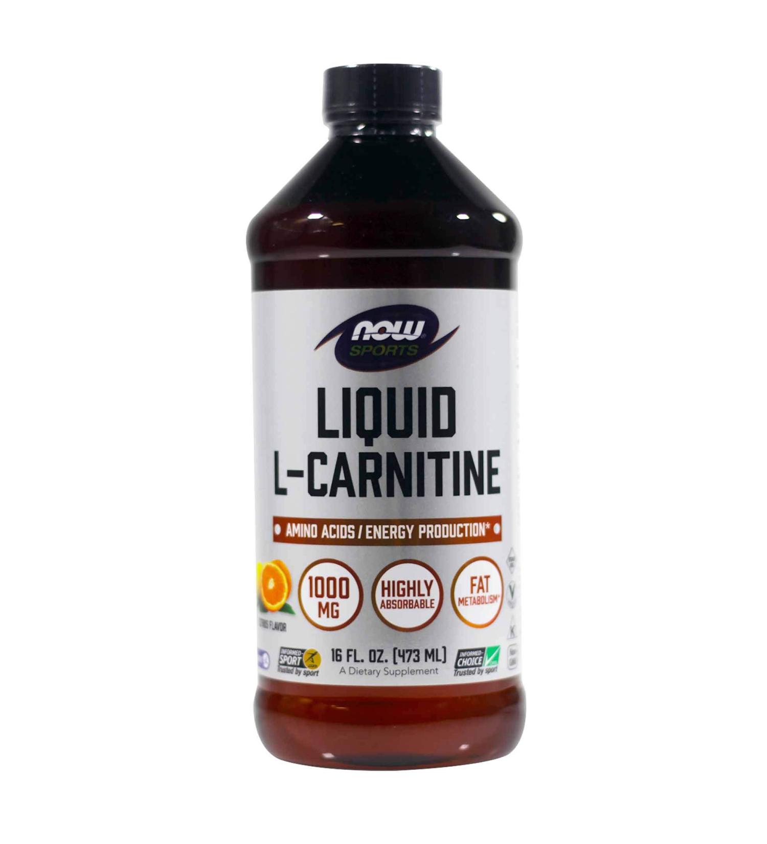 Now Foods L-Carnitine Liquid Citrus Flavor 1000 mg - 16 oz.