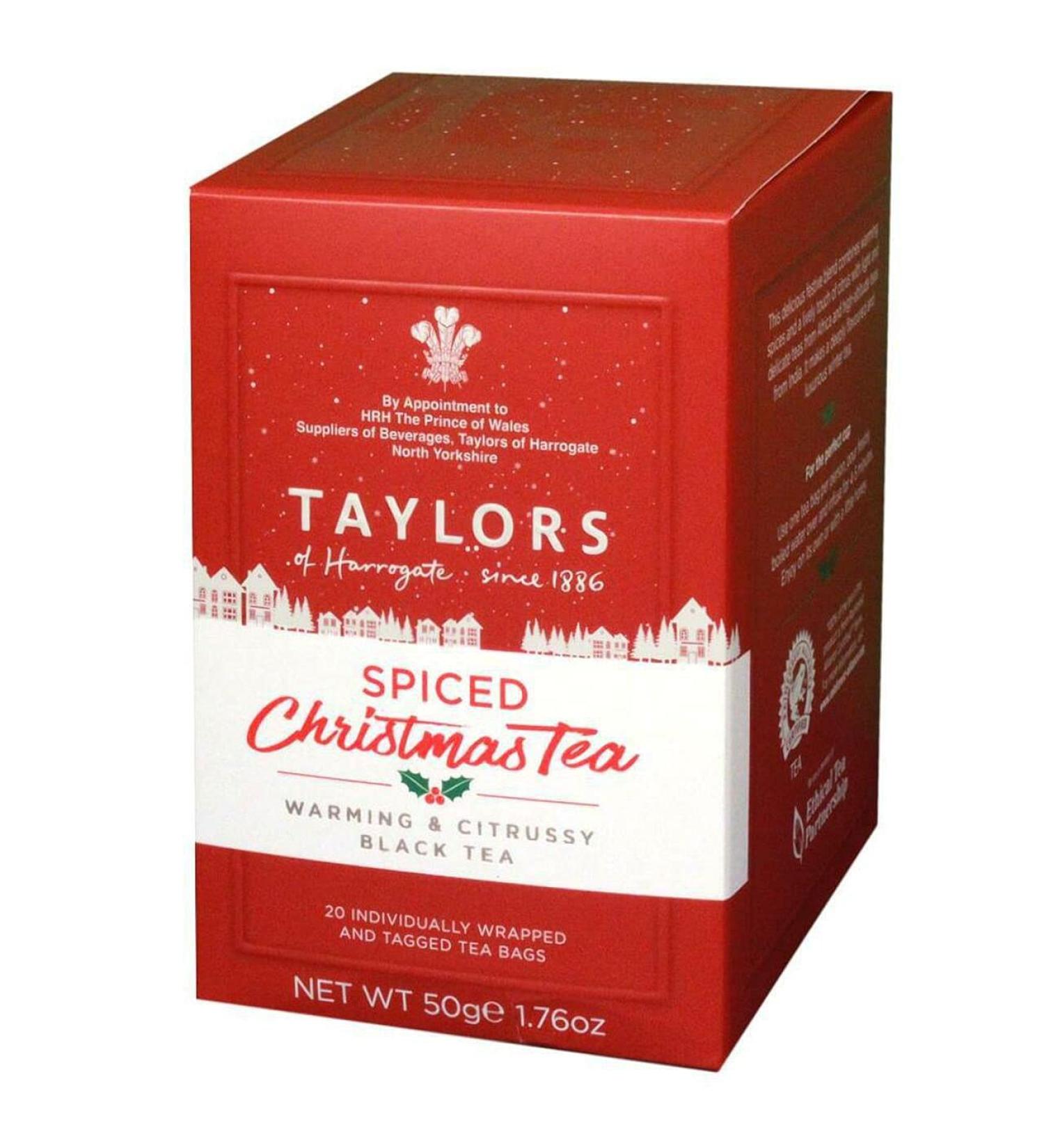 Taylors Spiced Christmas Tea 20 Wrapped and Tagged Teabags - 50g 20 Count (Pack of 1)