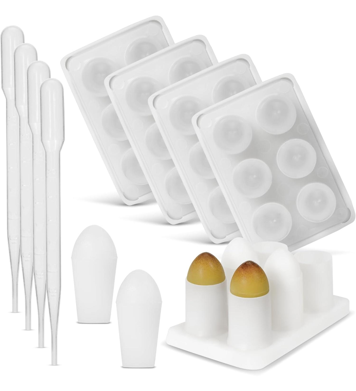 Reusable Suppository Mold Kit - 4 Trays - 2 ML Size - Easy DIY Suppositories - Buy Online on GoSupps.com