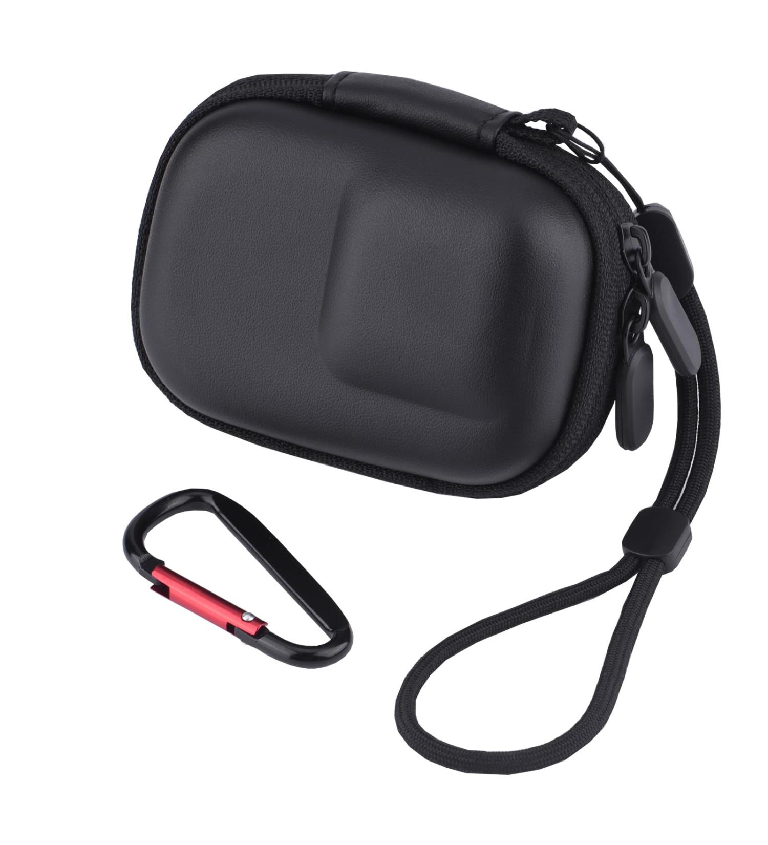 Brdrc Storage Pocket Case for DJI Osmo Action 4/3 | Mini-Hard Bowl Pocket & PU Travel Shell for GoPro 12/11/10/9 Accessories (Black) - International Shipping Available - Buy Online on GoSupps.com