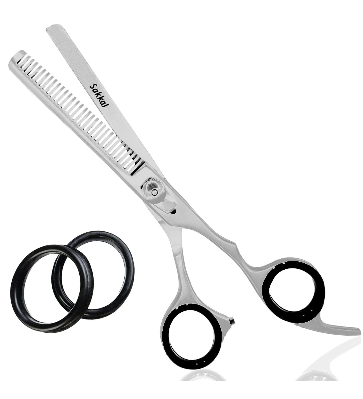 Professional Thinning Thinning Scissors Hairdressing Scissors Professional Hair Cutting 6.5" Inches Hairdressing Tools and Tools Hairdresser Women Men Salon Comb Silver - Buy Online on GoSupps.com