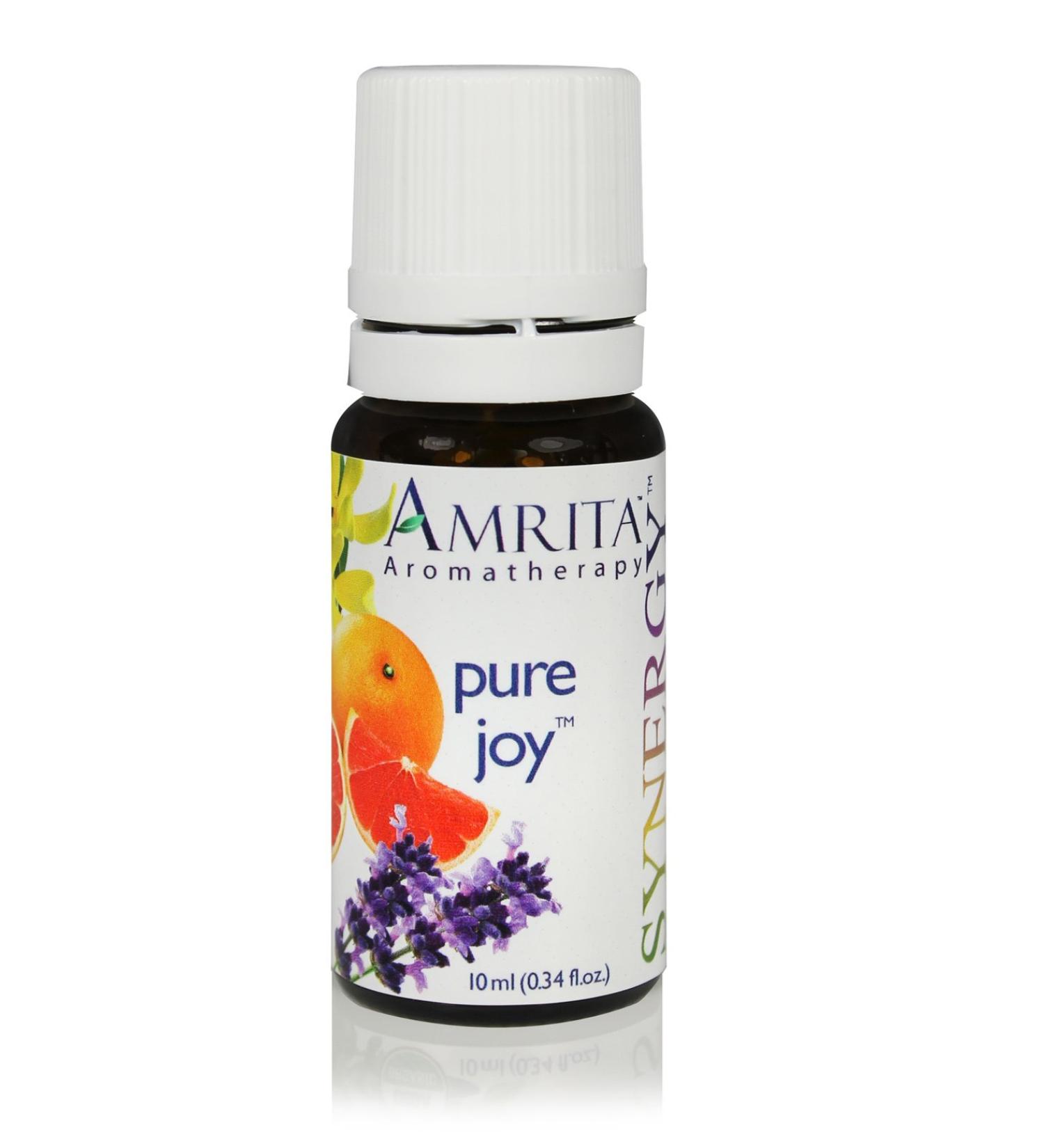 AMRITA Aromatherapy: Pure Joy Synergy Essential Oil Blend - Essential Oil Blend of of Bergamot Ylang ylang Extra Lavender Extra & Pink Grapefruit -Size: 60ML