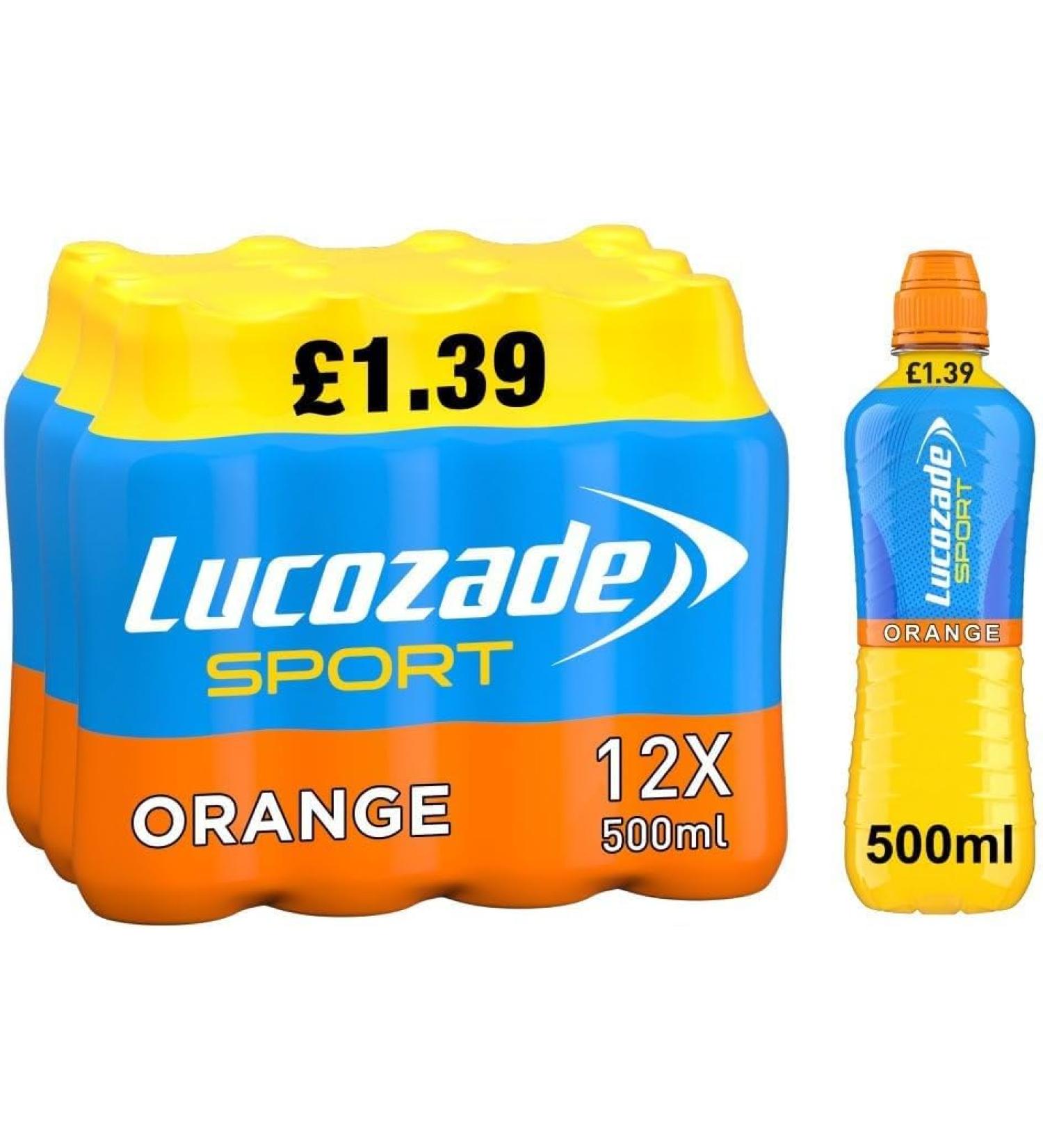 Lucozade Sport Isotonic Drink Orange 500ml (24)