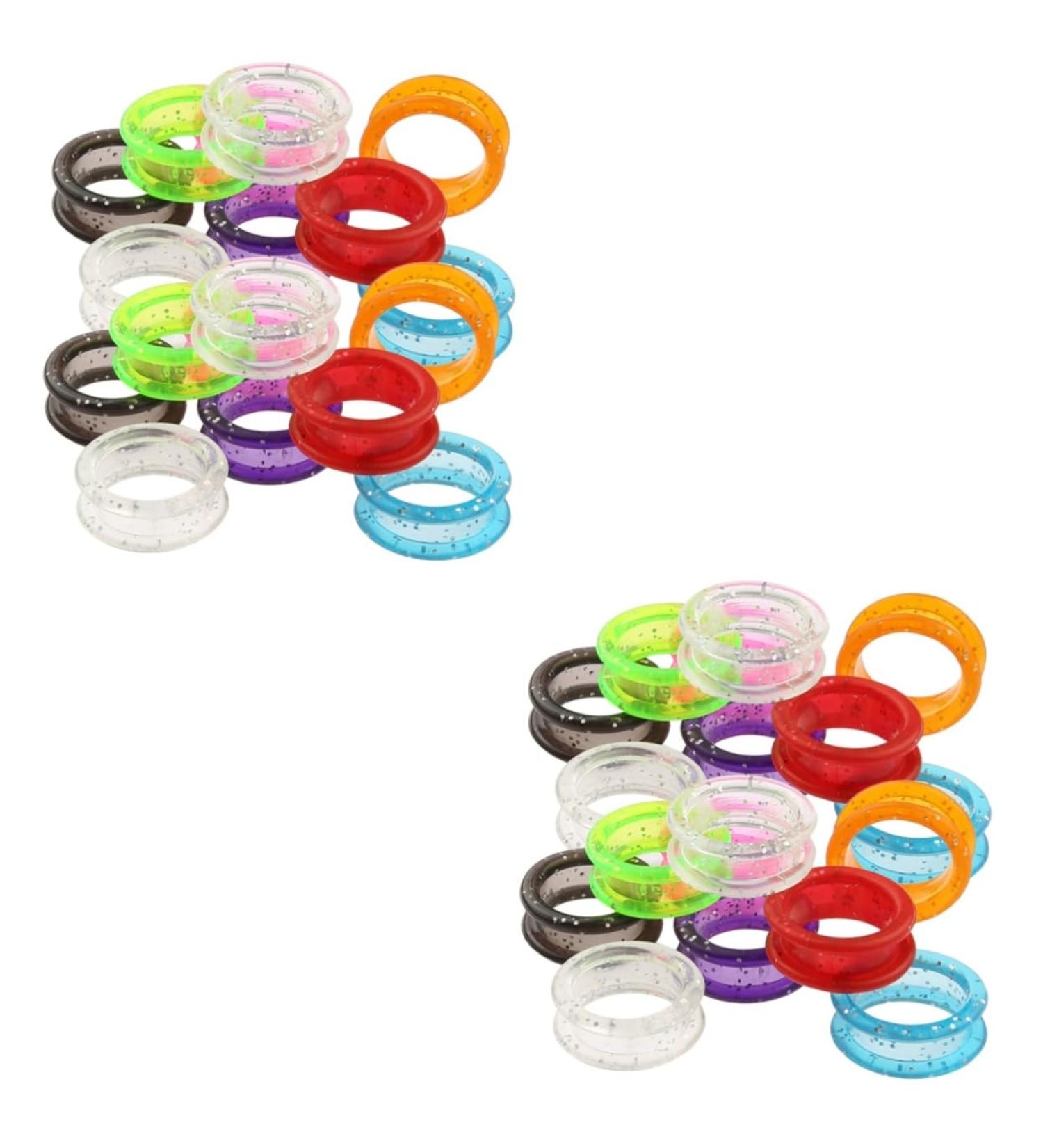 Minkissy Scissor Finger Rings - Slide-Resistant Salon Shear Control Finger Protection Rings for Hairdressers - 2 Pack in Various Colors (2.5x2.5cm) - Buy Online on GoSupps.com