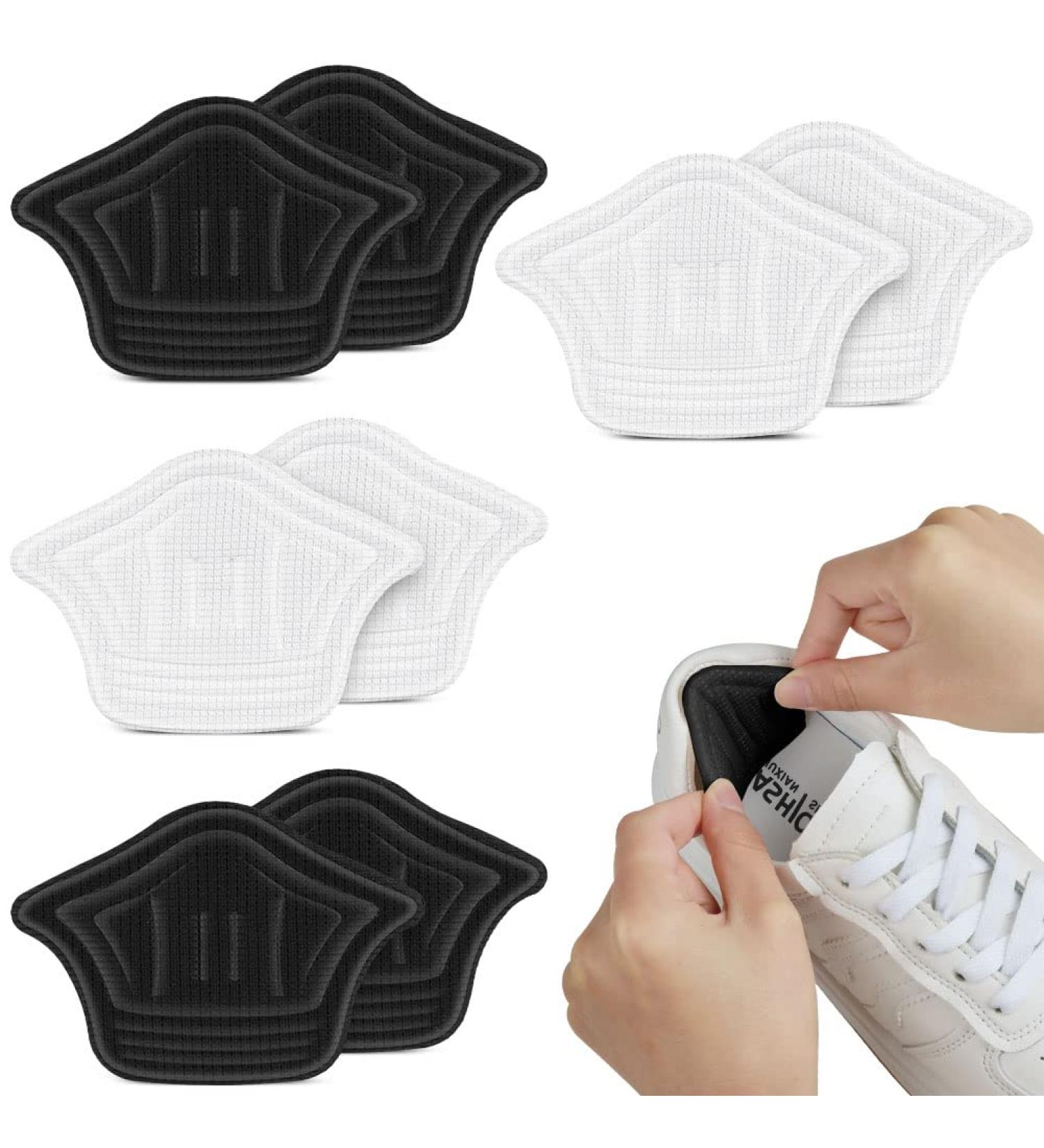 ACWOO 8pcs Heel Grips Shoe Pads - 5mm Thick Adhesive Cushion Inserts for Comfortable Fit | Anti-Blister Heel Liners for Men and Women - Buy Online on GoSupps.com