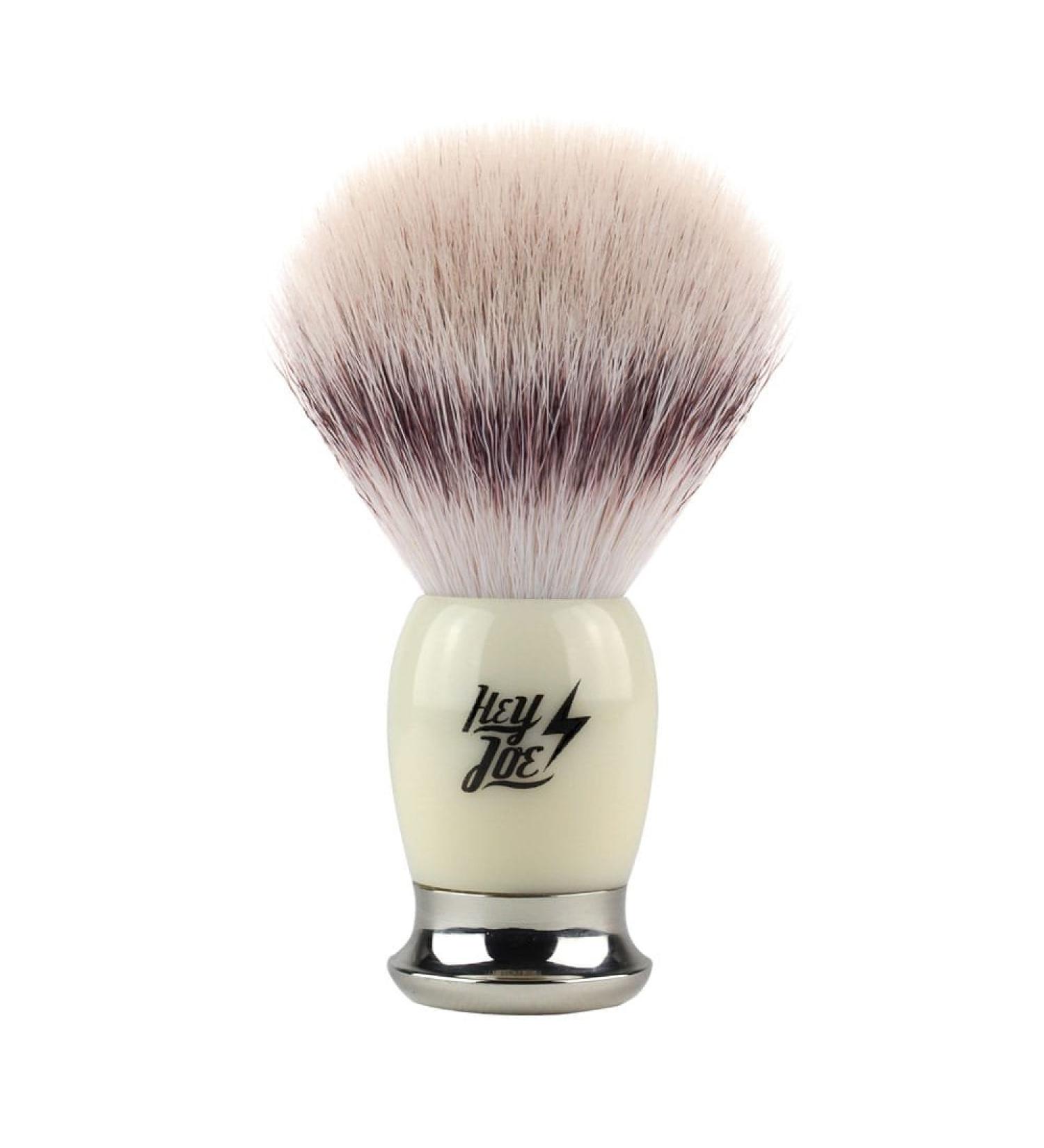 Shaving Brush Tej n Tip Silver Fiber 24mm Hey Joe