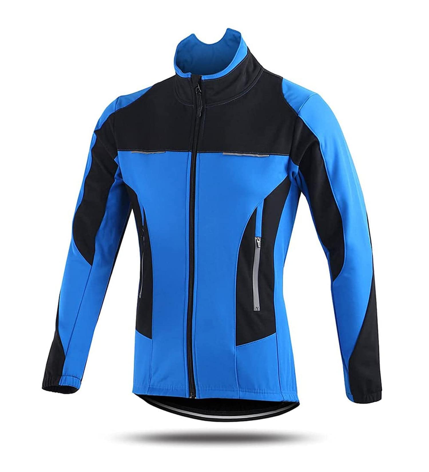 Sfitve Women s Waterproof Windproof Bicycle Jacket - Breathable Fleece Thermal Coat for Cycling & Jogging - XXL Blue - Buy Online on GoSupps.com