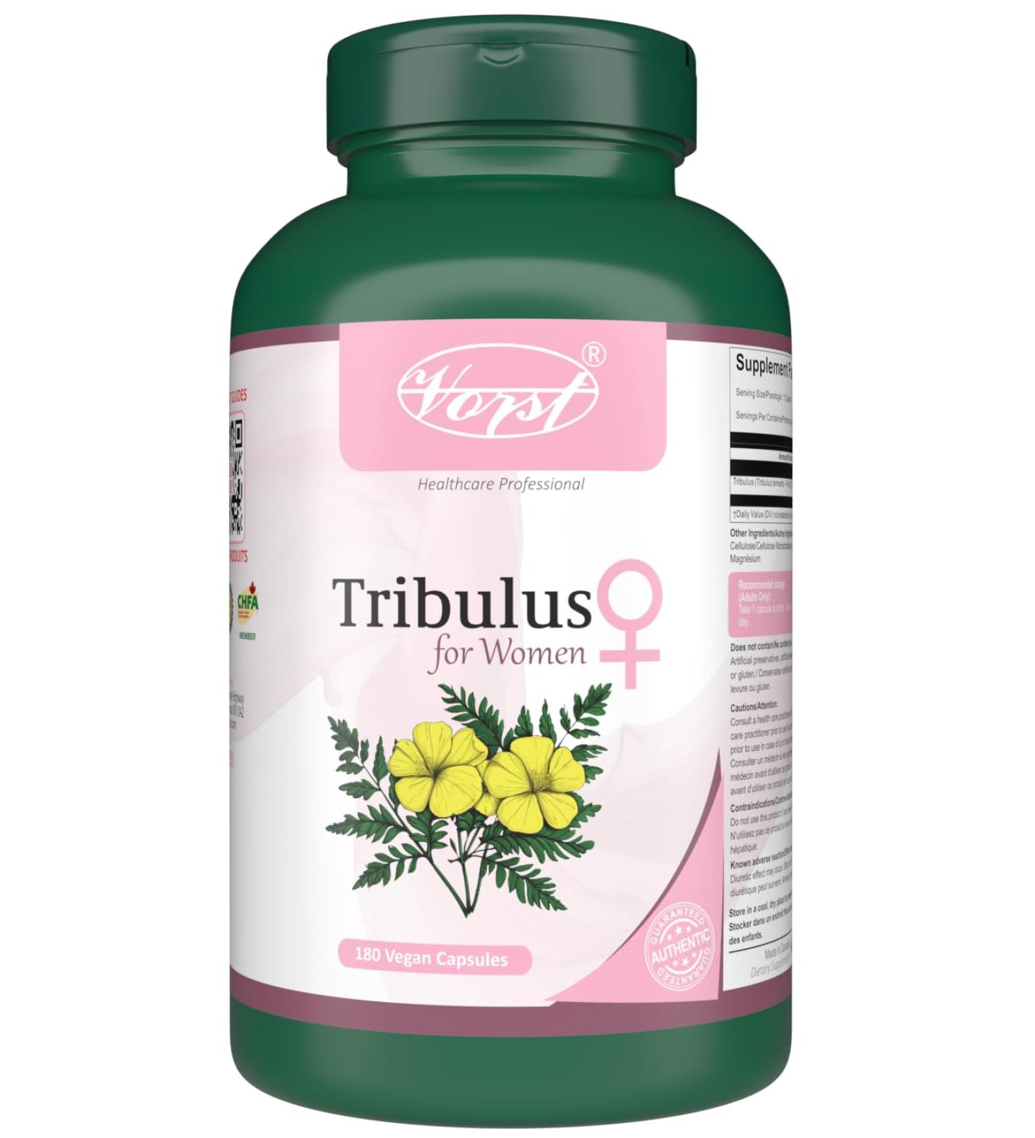 VORST Tribulus Terrestris Extract for Women 180 Vegan Capsules 180 count (Pack of 1) - Buy Online on GoSupps.com
