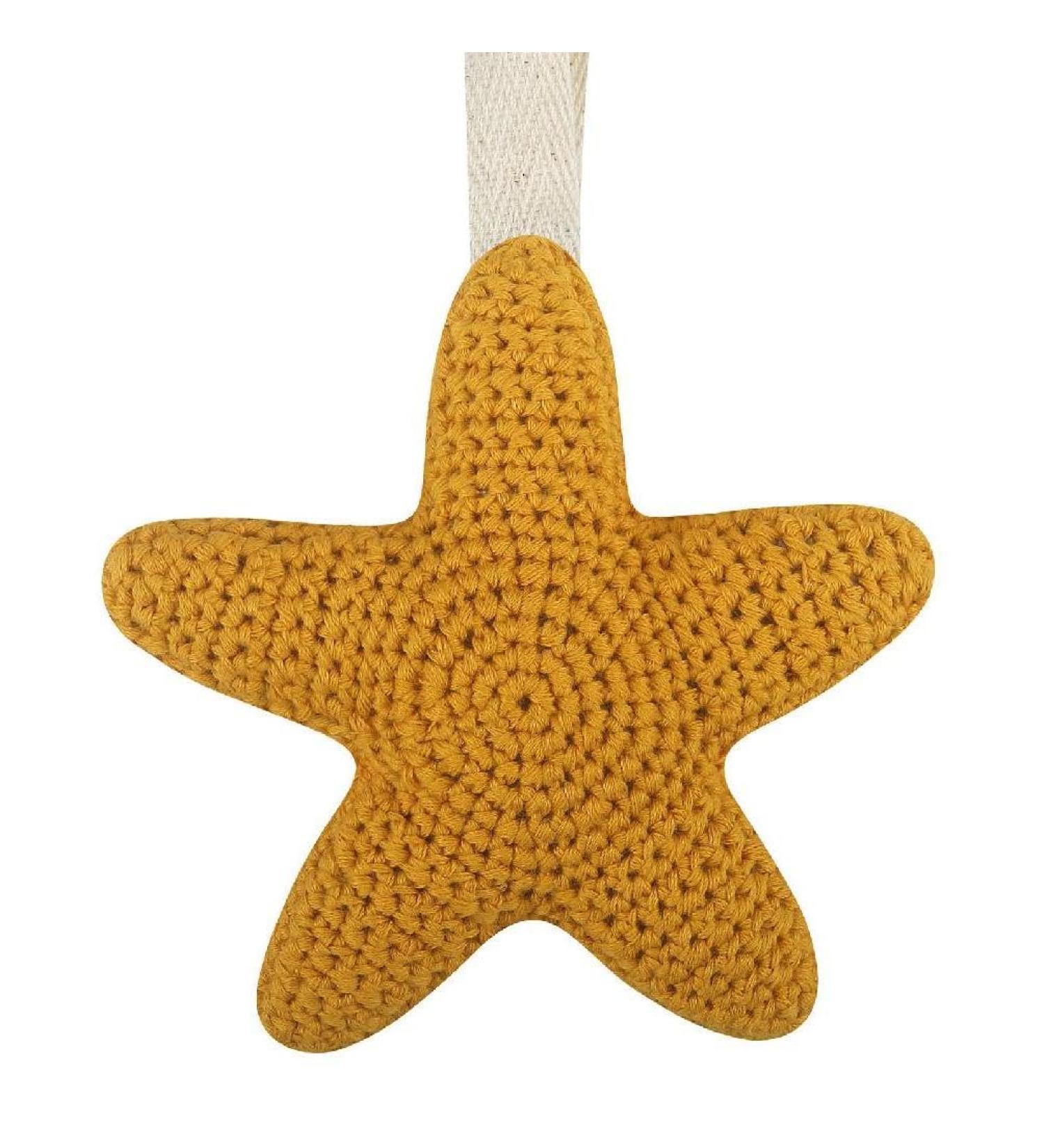 Fuzyxih Cute Star-Shaped Pacifier Holder - Durable Hanging Decorations with Carrying Band for Babies | 13 cm/5 inches | International Shipping - Buy Online on GoSupps.com