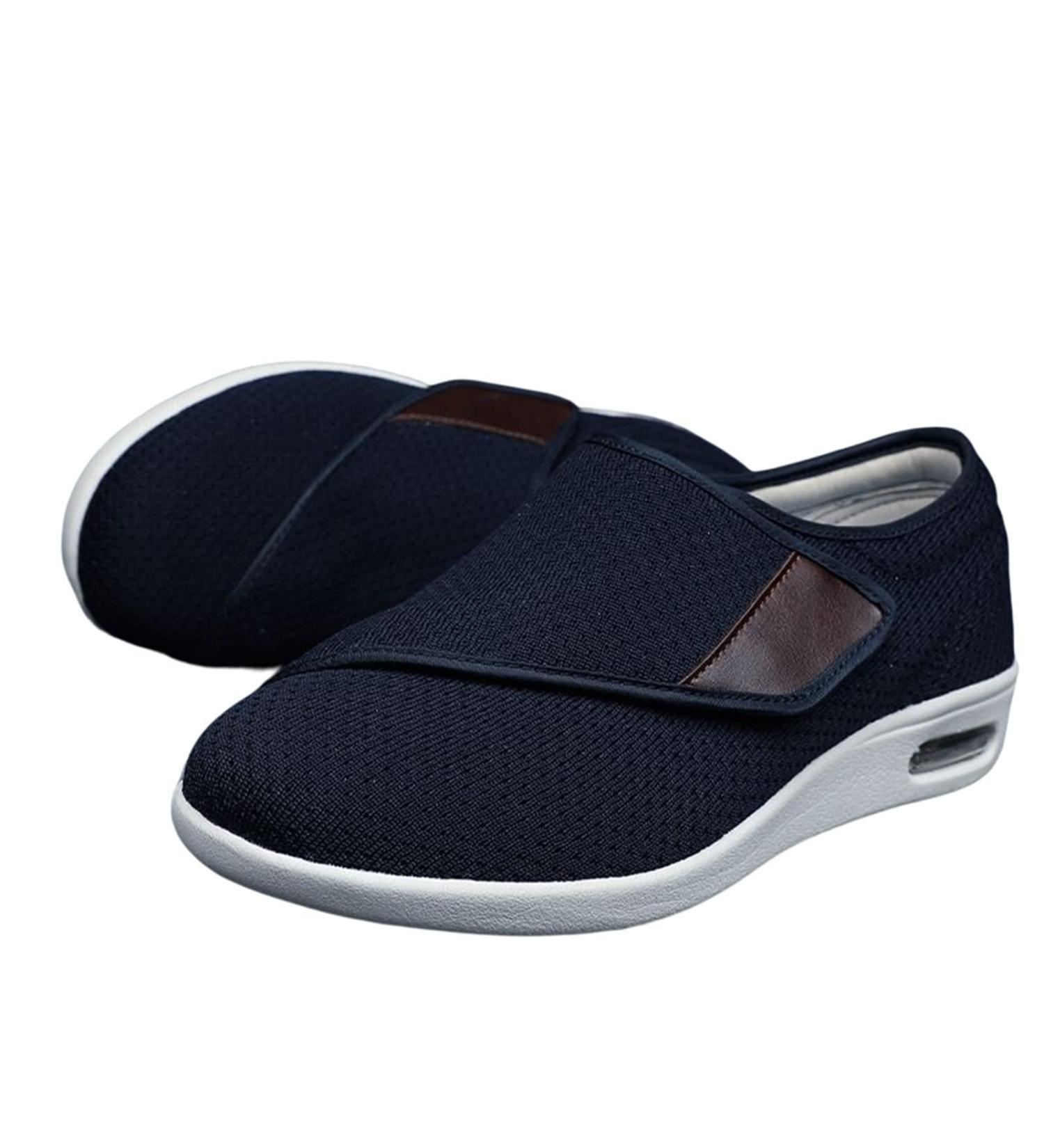 Diabetic Shoes for Women & Men - Wide Fit Medical Shoes for Swollen Feet - Portable & Comfortable - Size 13 Blue - Buy Online on GoSupps.com