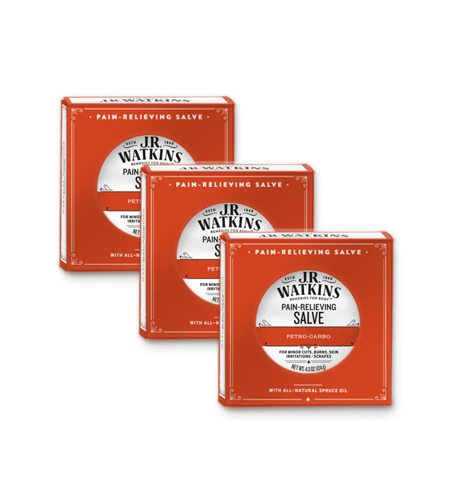 J.R. Watkins Apothecary Petro-Carbo Salve 3 Pack - Soothing Skin Salve for Healing - Buy Online on GoSupps.com