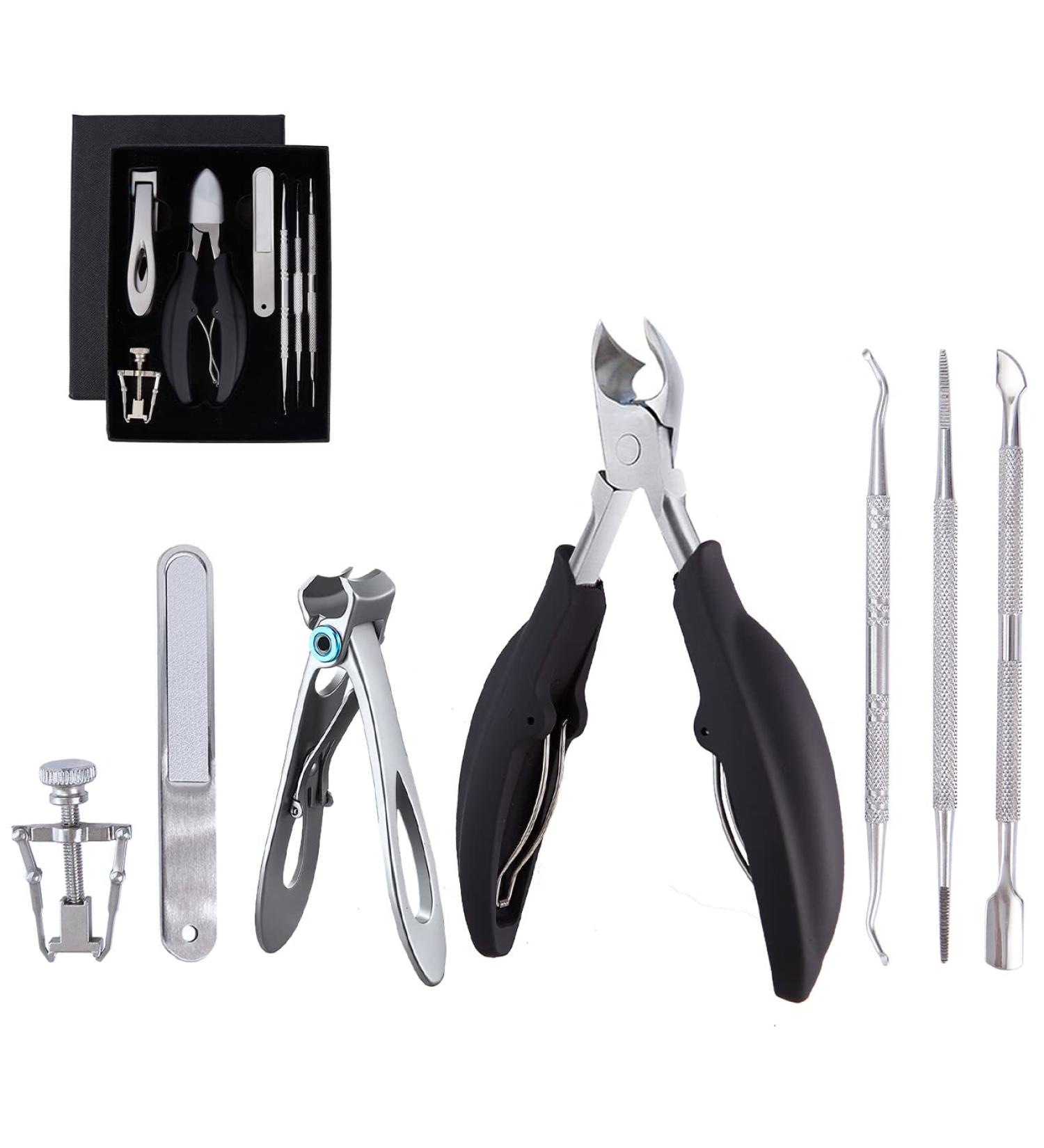 Ingrown Toenail Clippers Kit for Seniors/Adults by OOSOFITT - Wide Jaw Opening Nail Clipper for Thick Nails - Pedicure Tool for Ingrown/Thick Nails - Buy Online on GoSupps.com