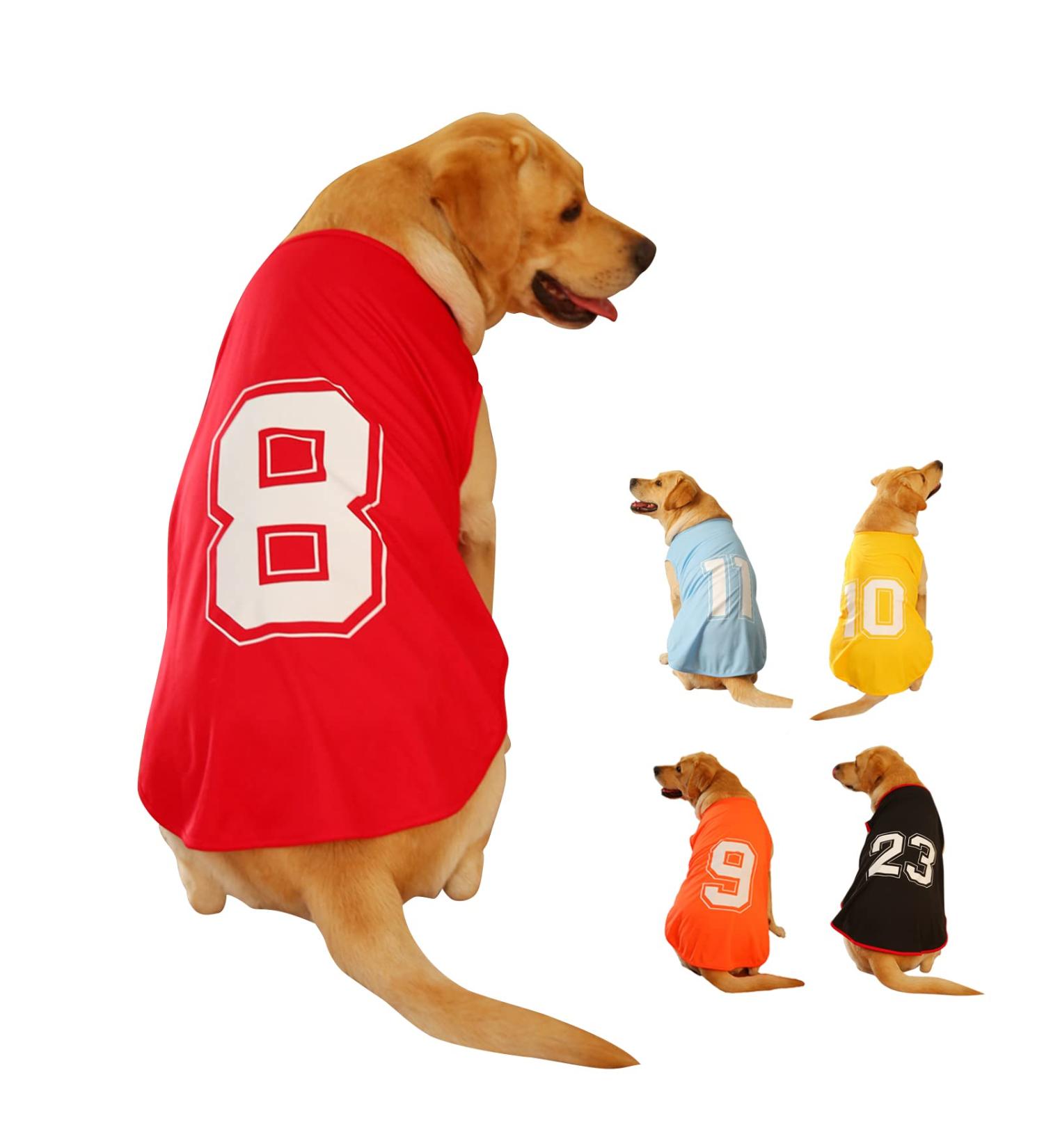 Dog Summer Shirt | Breathable Pet Vest | XXX Large Red T-Shirt for All Dog Sizes - Buy Online on GoSupps.com