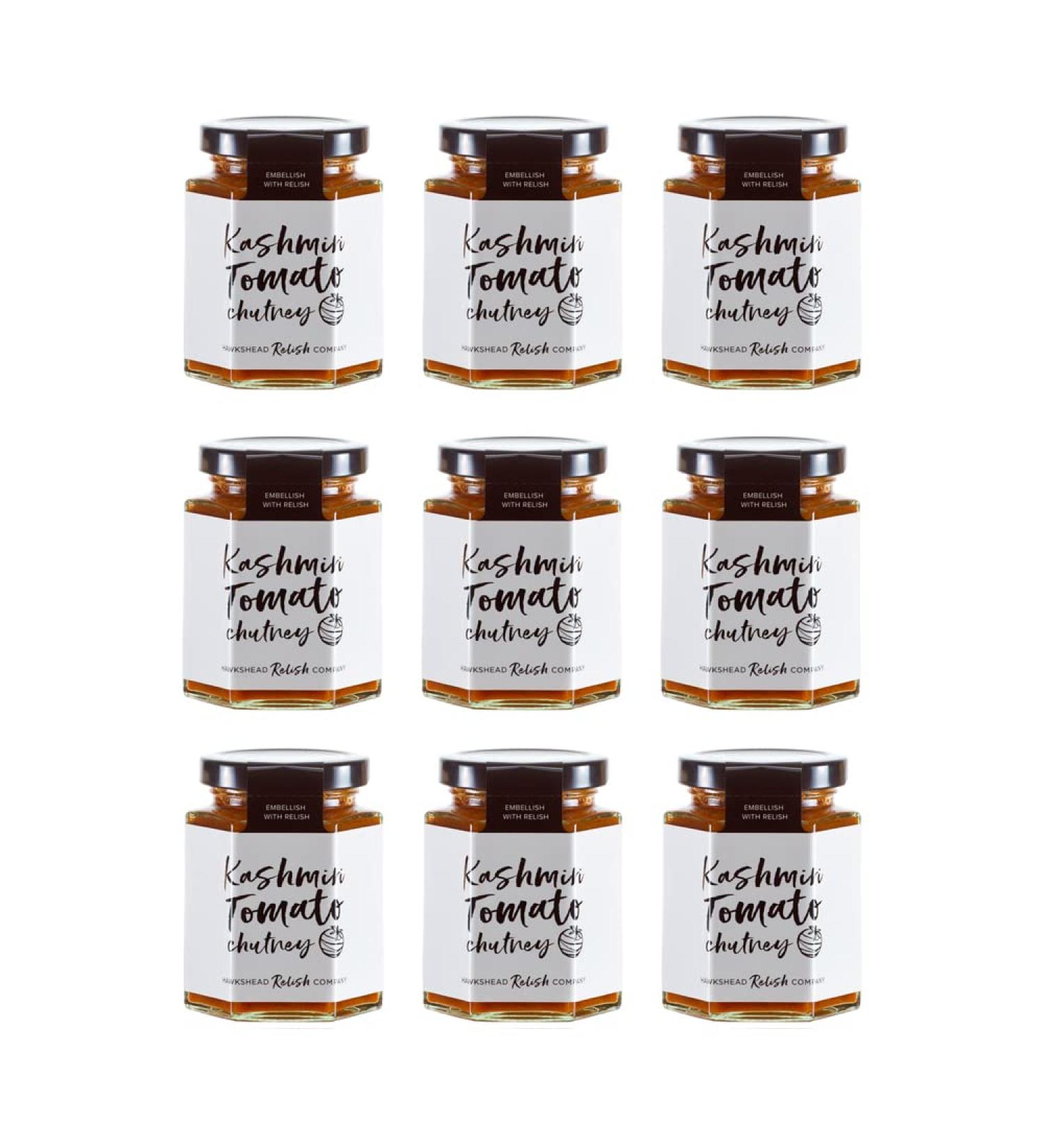 Hawkshead Relish Company Kashmiri Tomato Chutney 190g - Pack of 9 - Buy Online on GoSupps.com