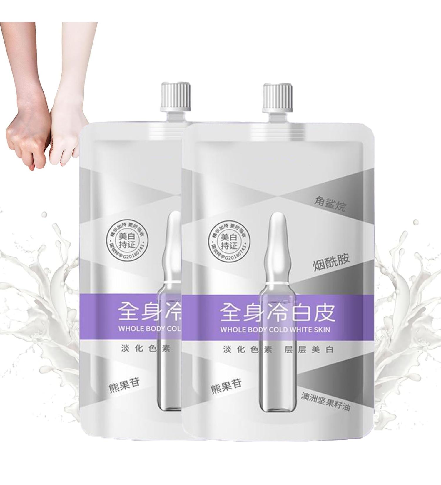 Japanese Skin Whitening Body Lotion Cold White Skin All Over Full Body Whitening Cream Whitening Brighten Skin Tone Moisture Body Lotion (2 Pieces) - Buy Online on GoSupps.com