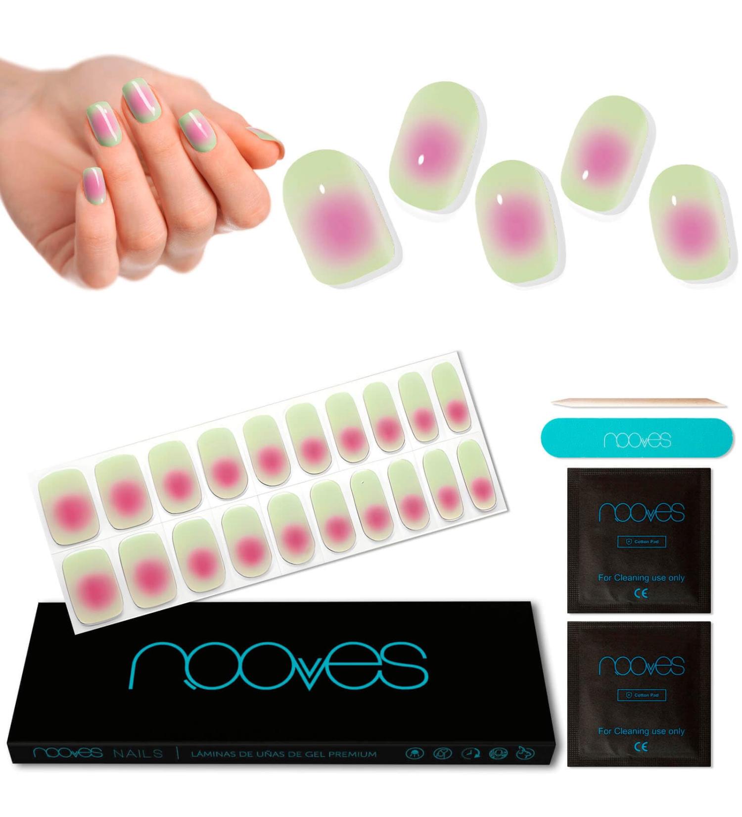  NOOVES NOOVES - 20 x Zen Garden Green Nail Gel Sheets - Buy Online on GoSupps.com