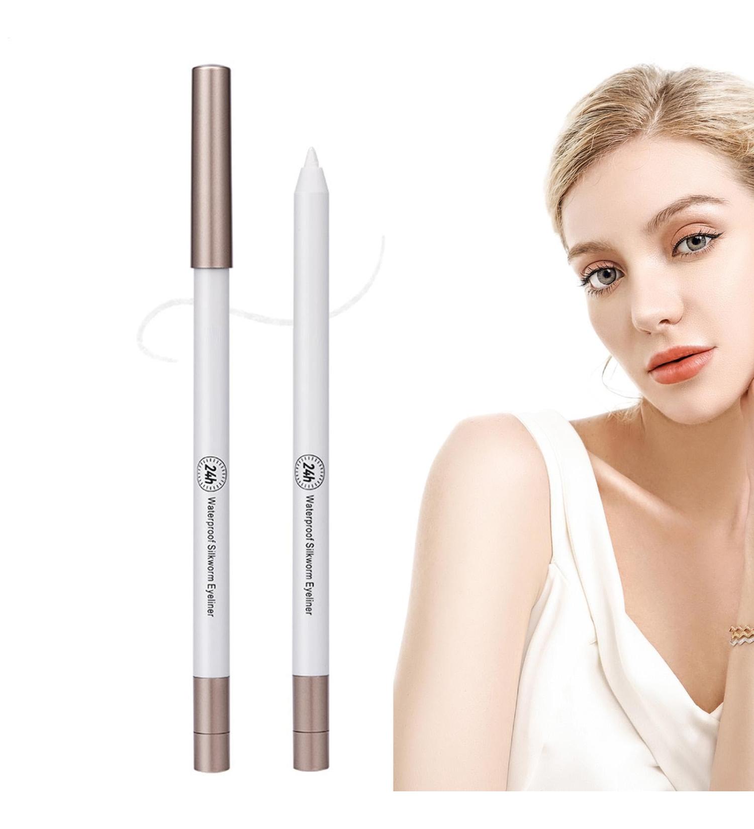  Whnbuij Long-lasting eyeliner women's pencil eyeliner | Quick-drying eyeliner pencil | Waterproof eyeliner pen with natural highlighter white eyeliner pencil makeup - Buy Online on GoSupps.com