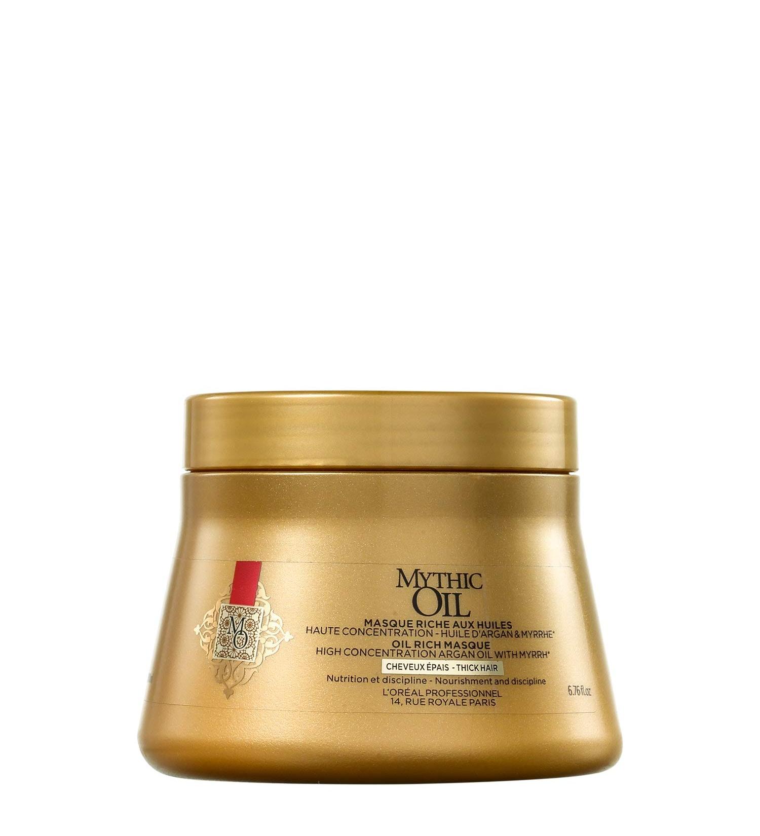 L'Or al Professionnel Paris Mythic Oil Mask - Nourishing Hair Care for Gloss & Smoothness 200ml - Intensively Restores Stressed & Dry Hair - Buy Online on GoSupps.com