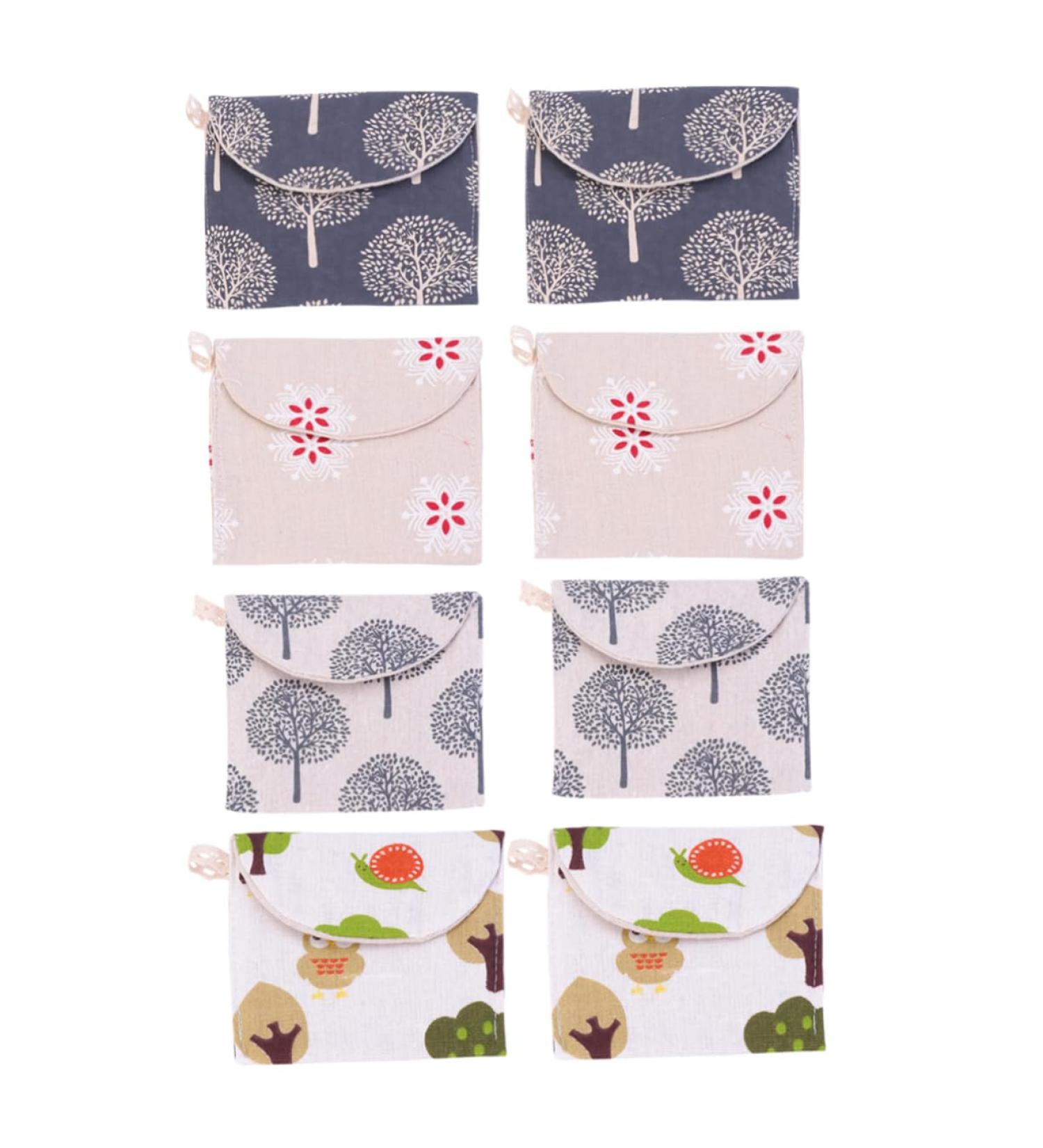 PLAFOPE 8-Piece Sanitary Napkin Case & Organizer - Menstrual Cup Bag & Pad Holder for Travel - Buy Now! - Buy Online on GoSupps.com