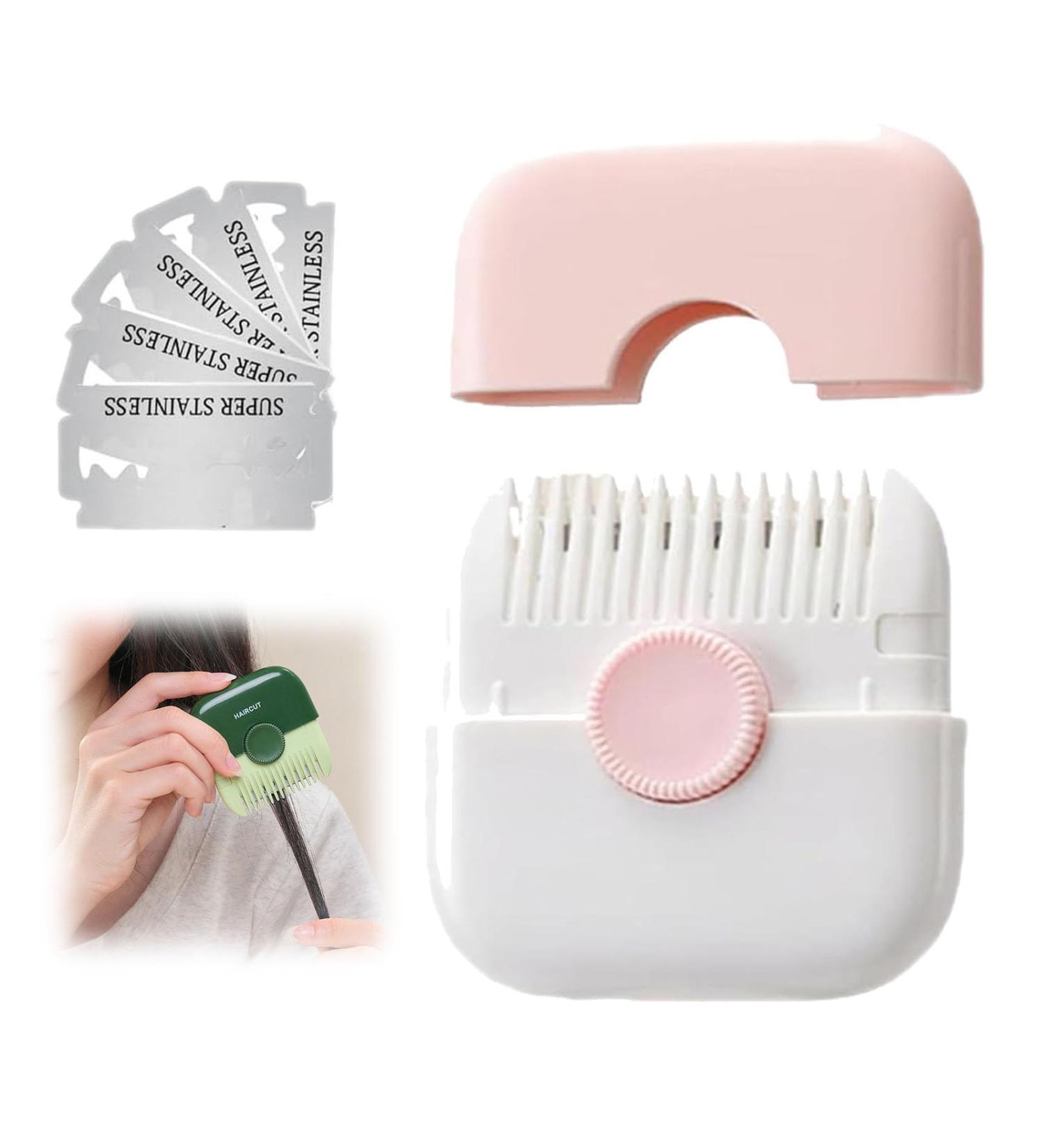 Buy 2 in 1 Trimpocket Hair Trimmer & Comb for Women - Split Ends & Bangs Trimmer in Pink - International Shipping Available - Buy Online on GoSupps.com