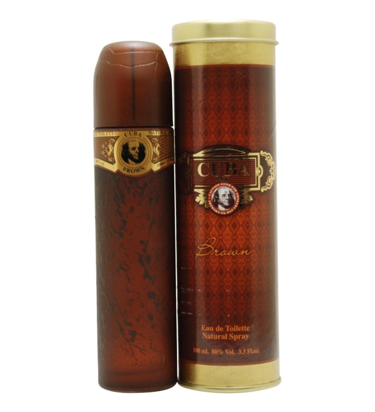 Cuba Brown FOR MEN by Cuba - 3.3 oz EDT Spray