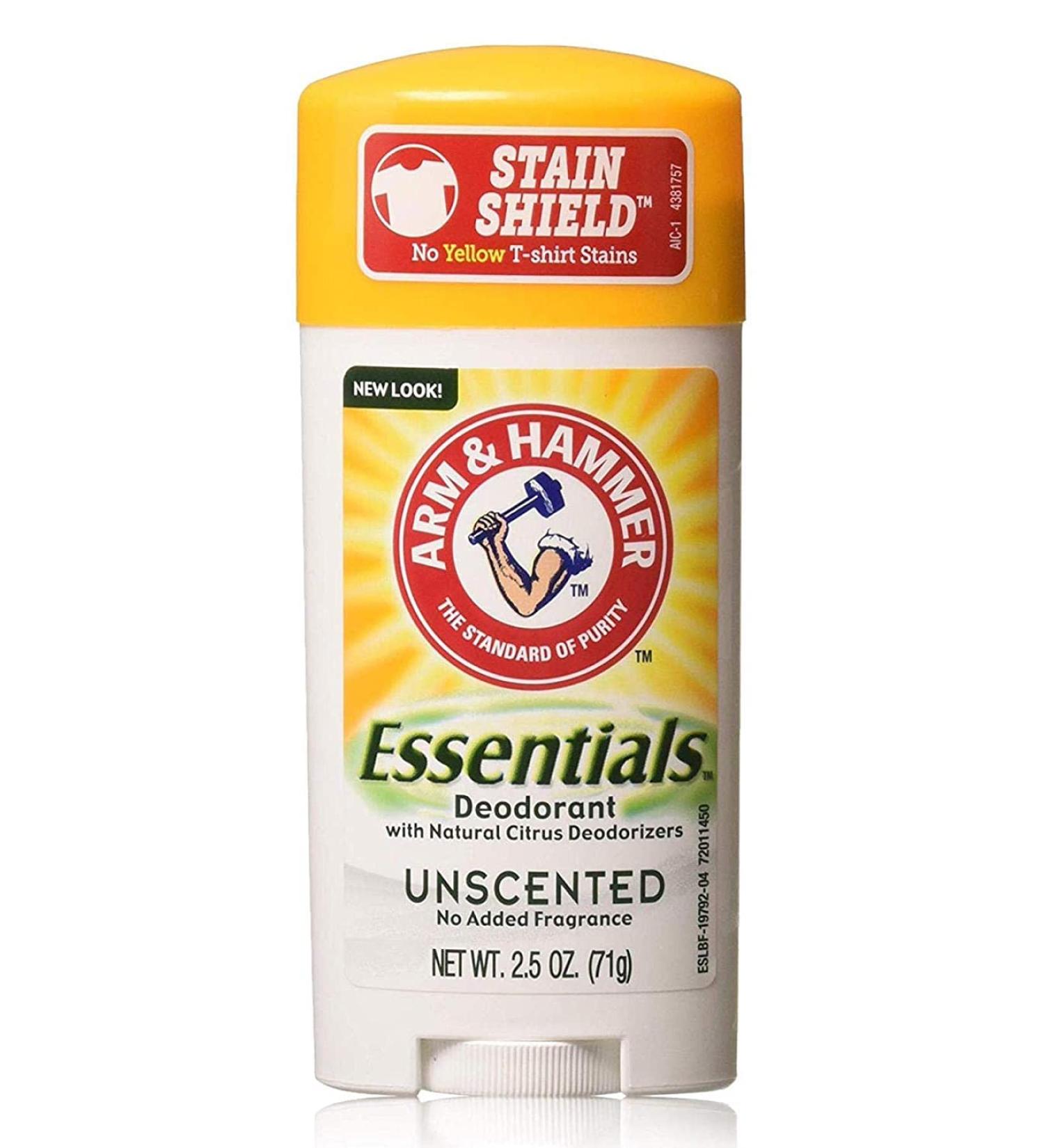 Arm & Hammer Essentials Natural Deodorant Unscented 2.5 Ounce (Pack of 4) - Buy Online on GoSupps.com