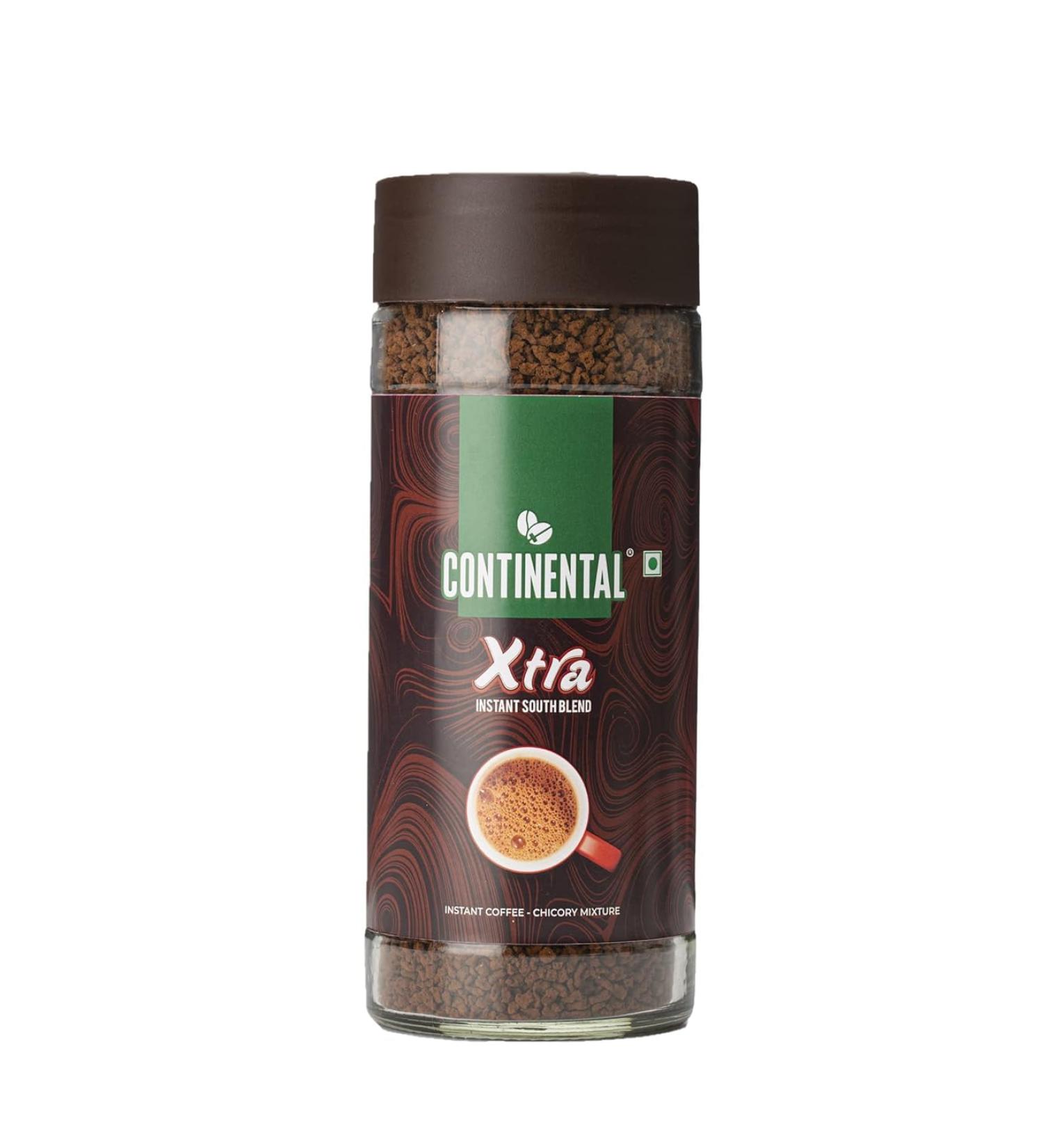 CONTI'NENTAL XTRA Coffee 100gm Jar | Strongest Instant Coffee Powder | Instant South Blend - Buy Online on GoSupps.com