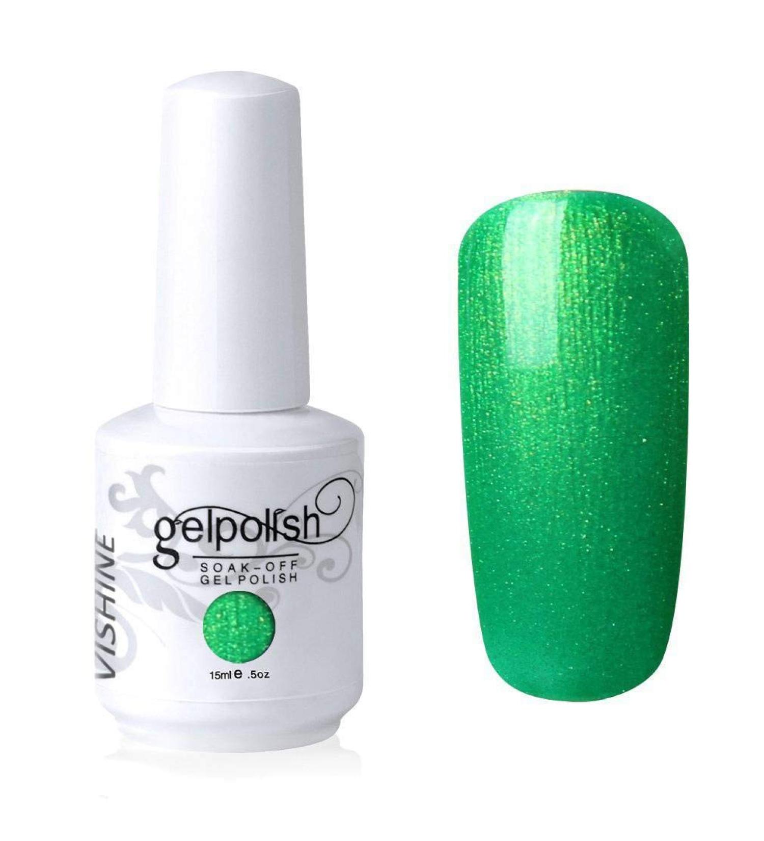 Vishine Soak-off Gel Polish Lacquer Nail Art UV LED Manicure Varnish 15ml Forestgreen(285) #285 - Buy Online on GoSupps.com