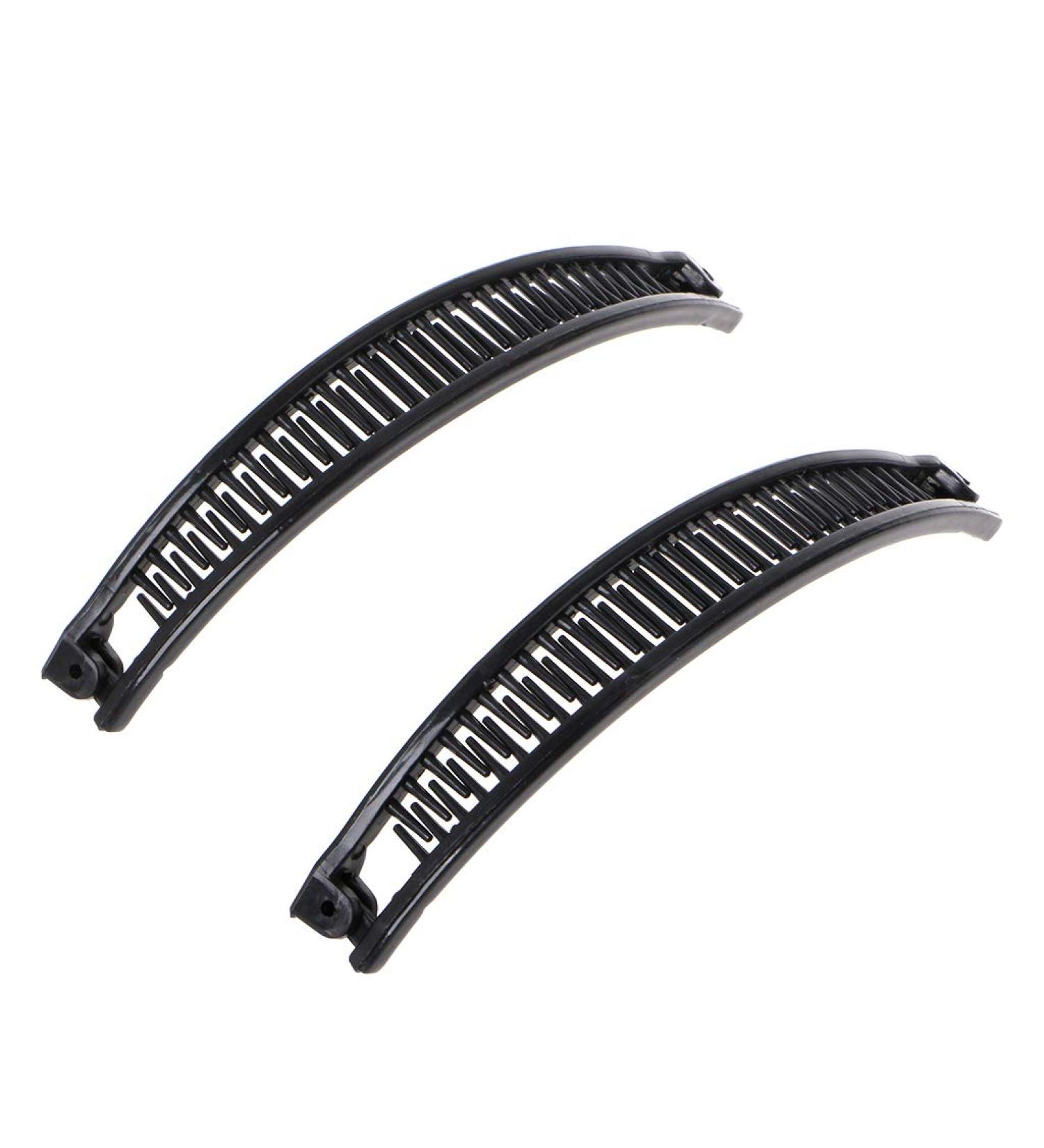 Buy Niumanery 2 Pcs Set Fashion Banana Hair Clip - Black & White Ponytail Holders - Stylish Hairgrips for Effortless Updos - Buy Online on GoSupps.com