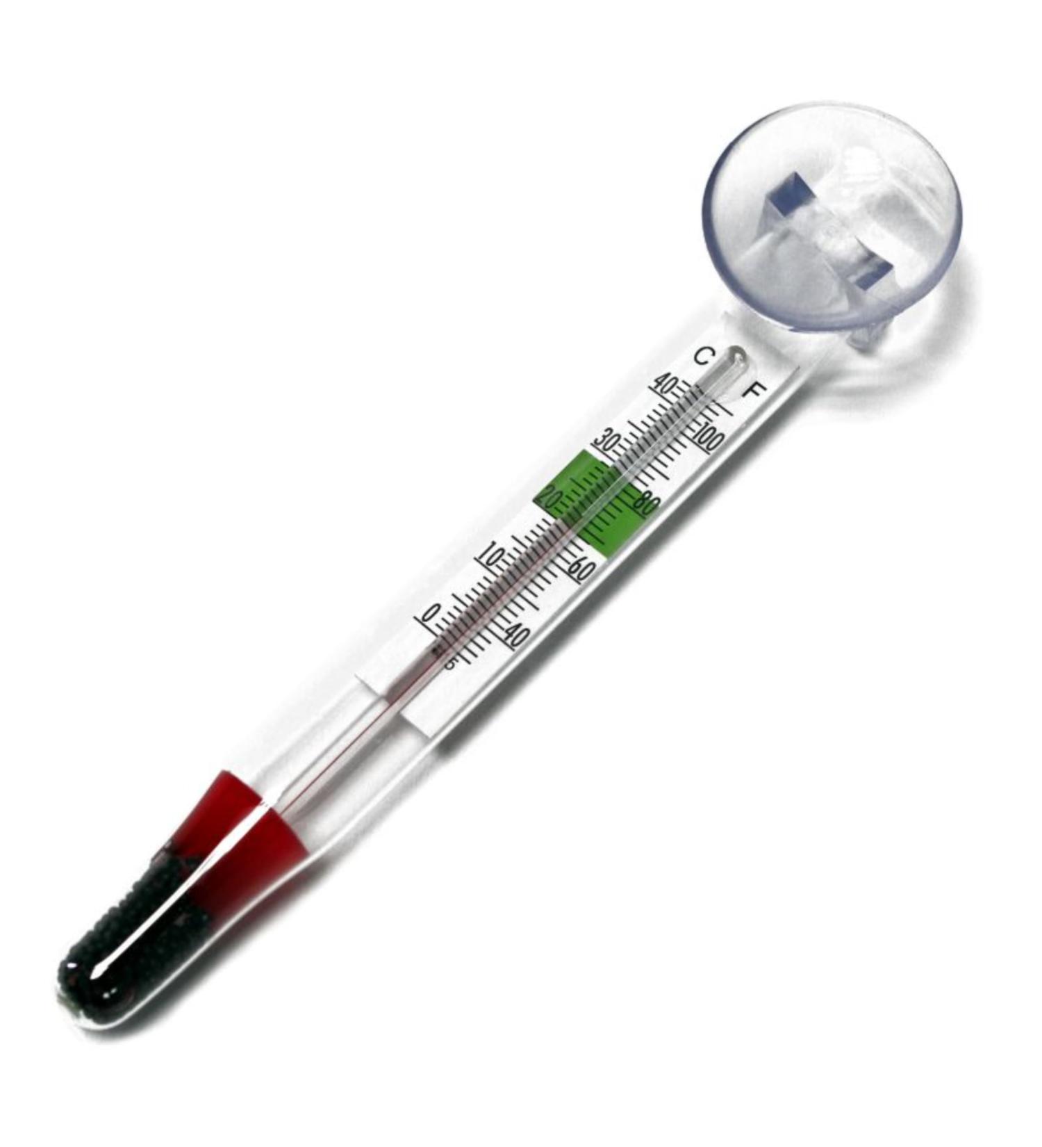 Buy AquaStation Analog Aquarium Thermometer | Glass Thermometer with Suction Cup - Accurate & Reliable for Every Aquarium - Buy Online on GoSupps.com