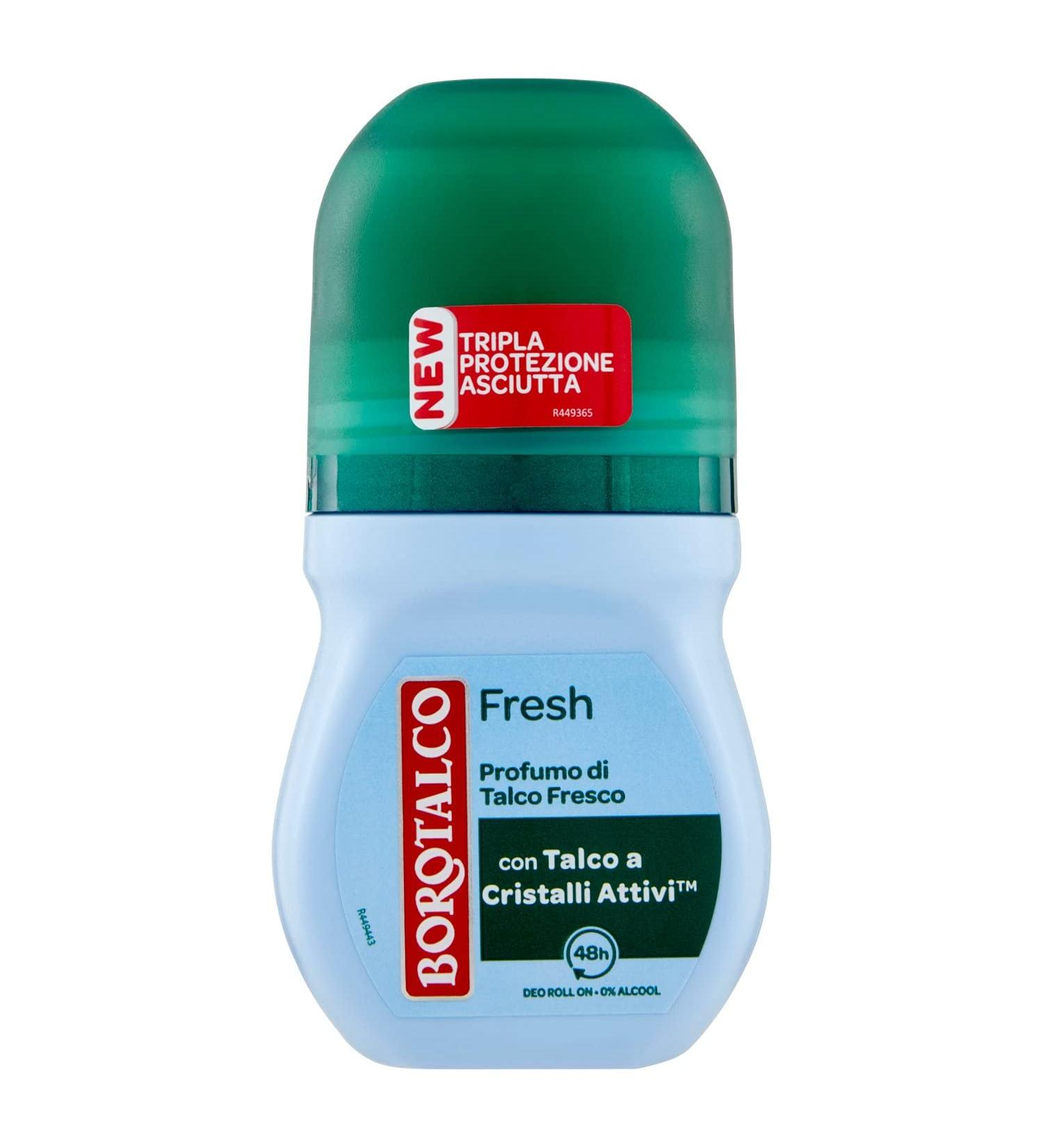 Buy Borotalco Deo Roll On Fresh Microtalc 50ml | Best International Shipping - Buy Online on GoSupps.com