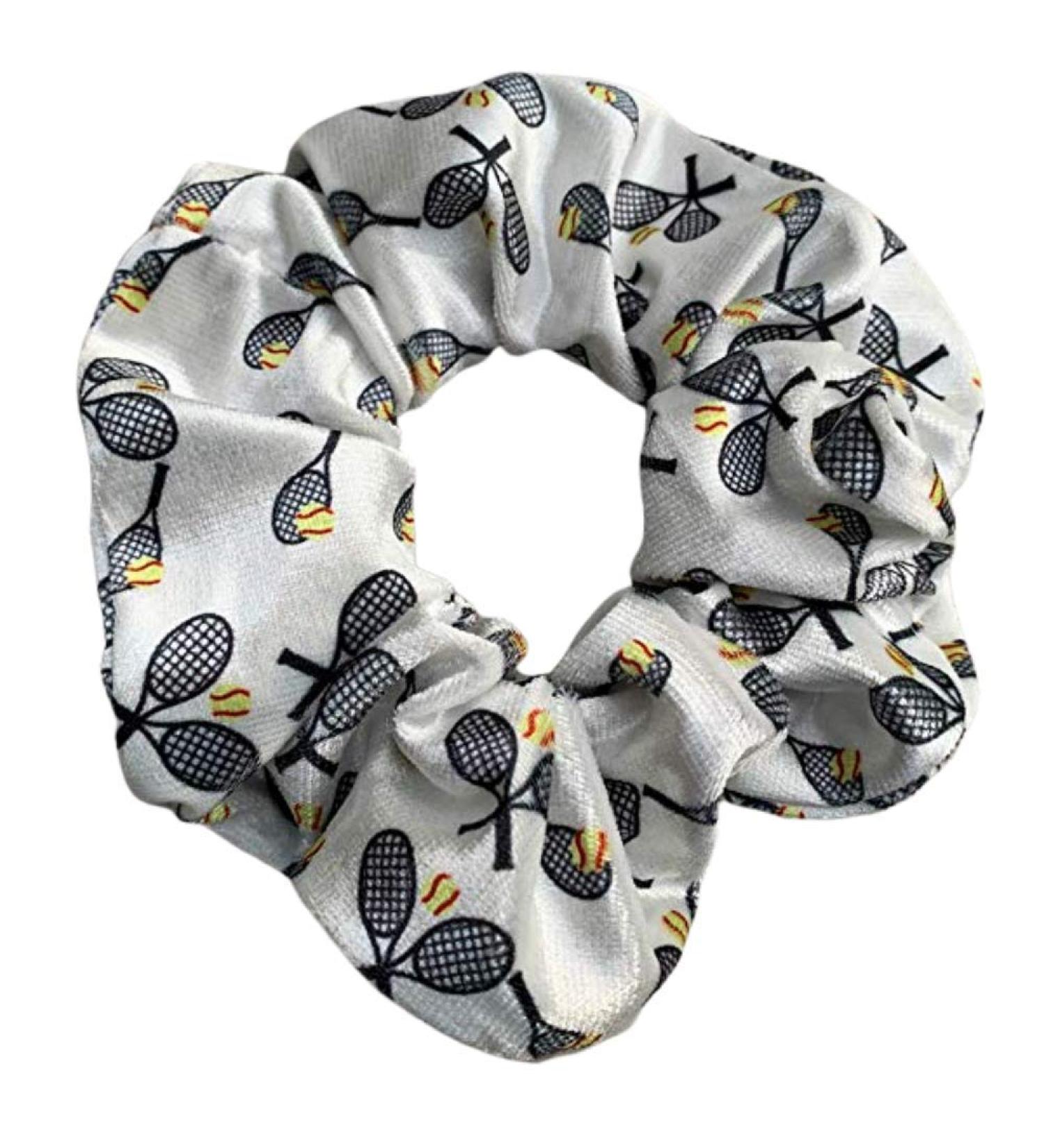 Tennis Premium Velvet Scrunchie - No Crease Hair Accessory for Tennis Players - Buy Online on GoSupps.com